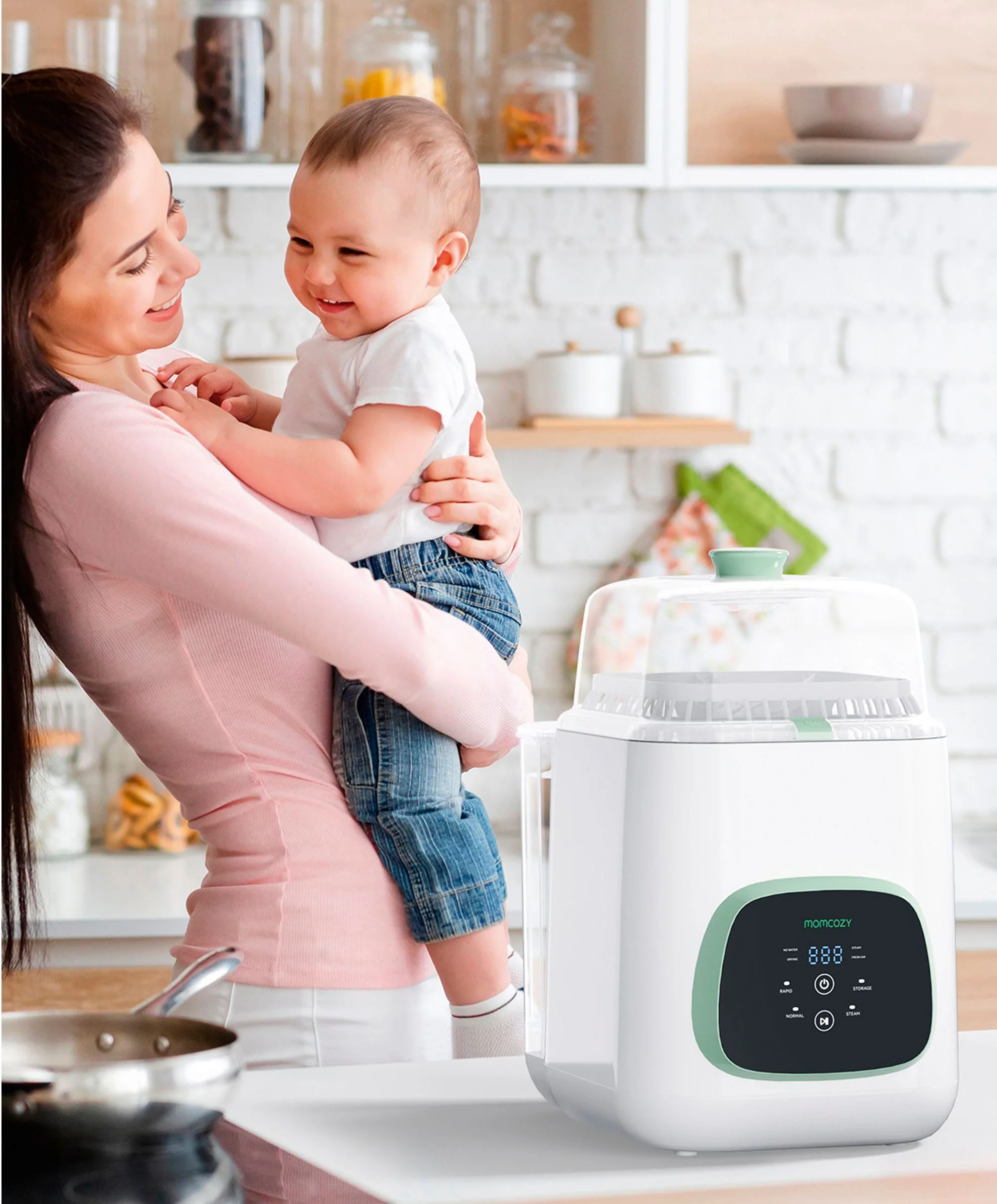 Momcozy KleanPal Pro Baby Bottle Washer - Sterilizer - Image 8