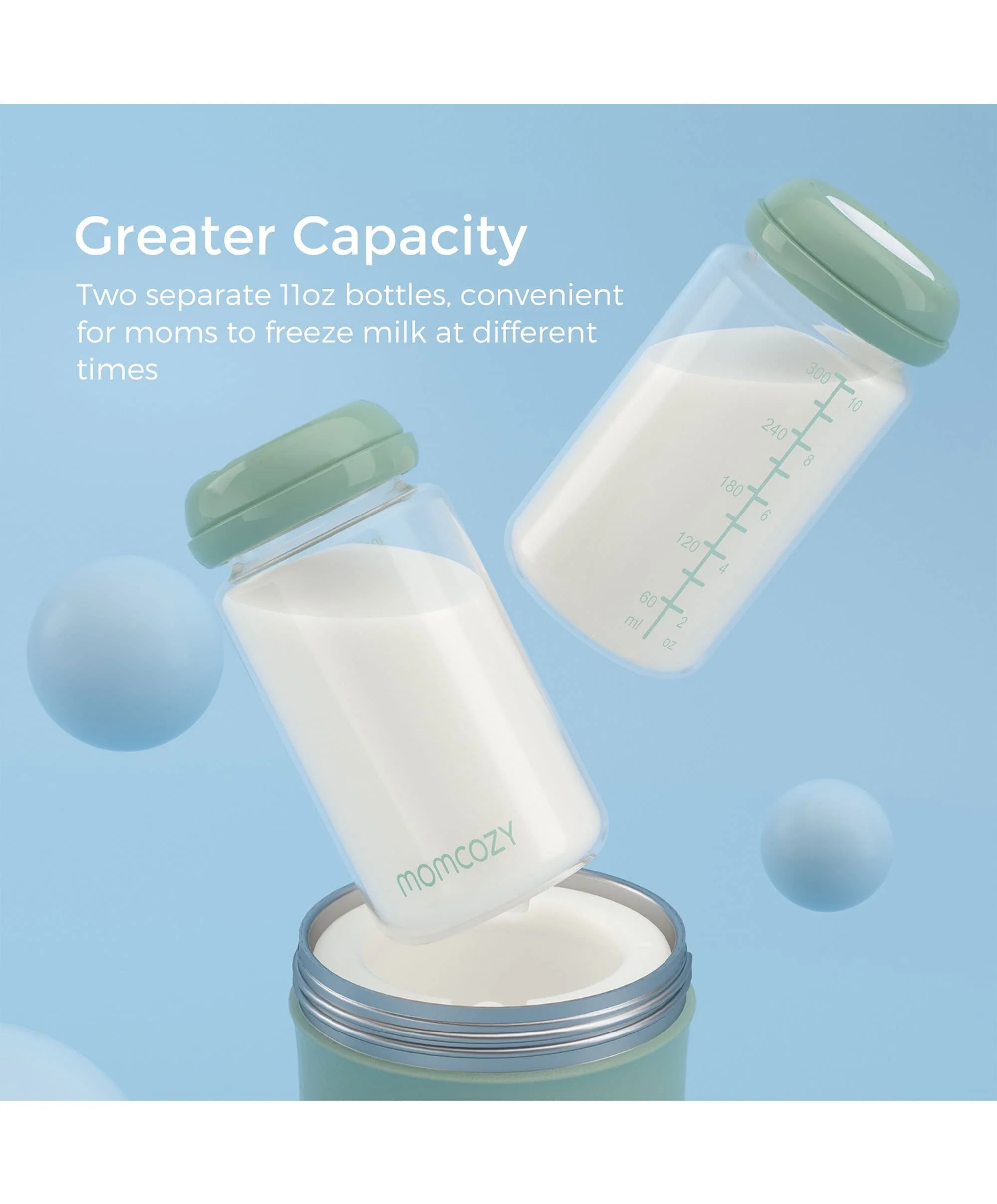 Momcozy Portable Breast Milk Cooler - Green - Image 5