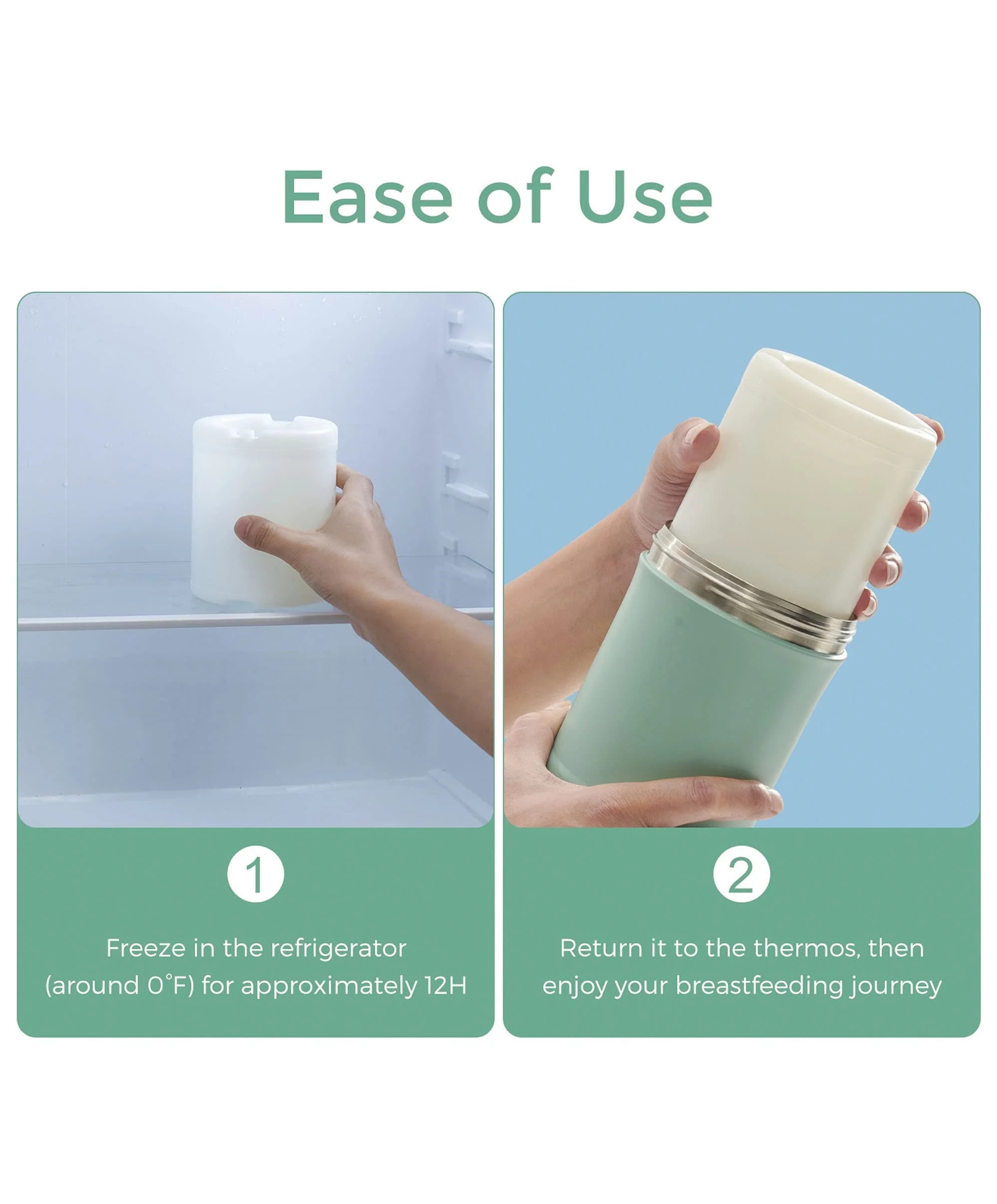 Momcozy Portable Breast Milk Cooler - Green - Image 9