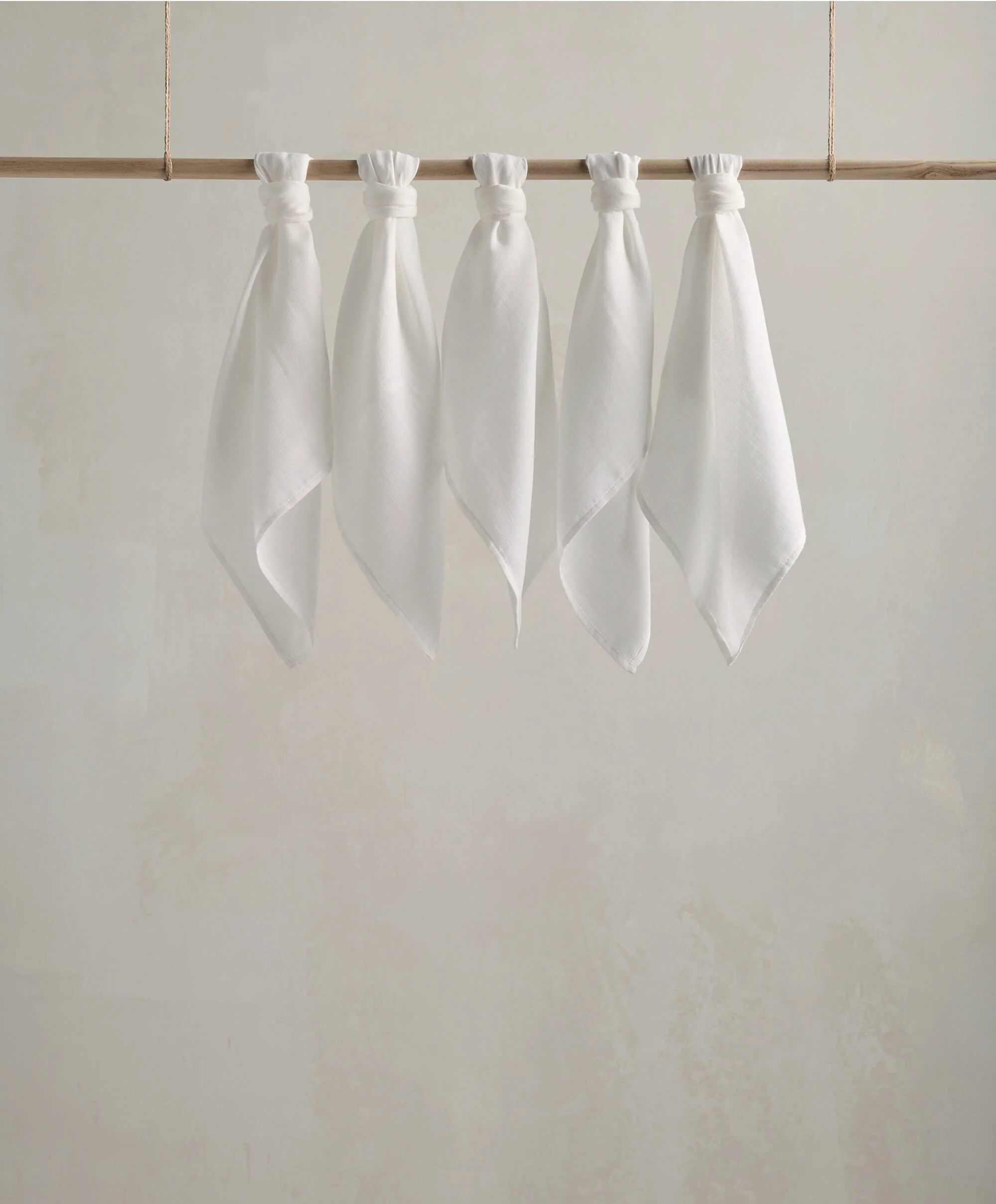 Muslin Squares White - 5 Pack - Image 3