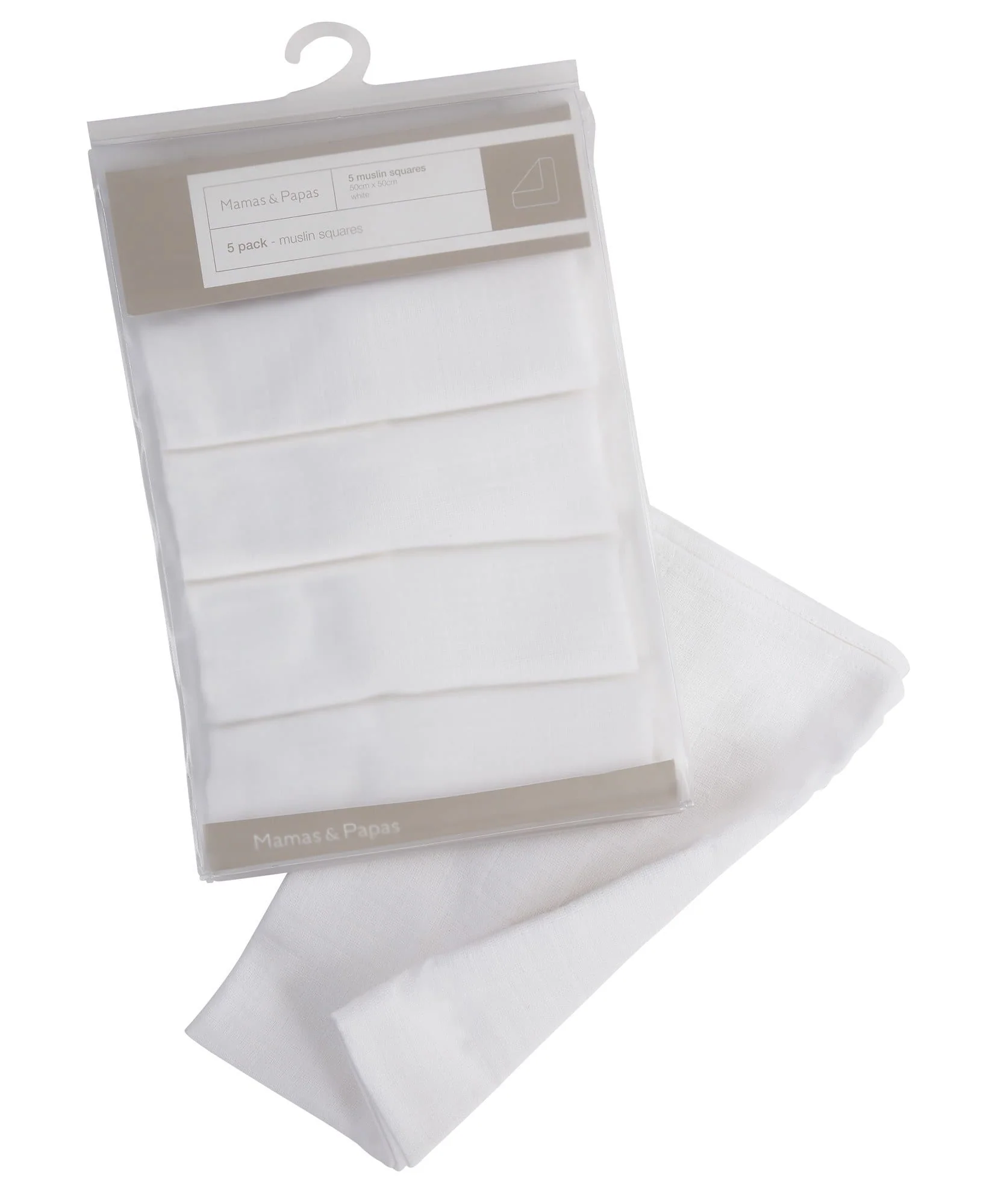 Muslin Squares White - 5 Pack - Image 4