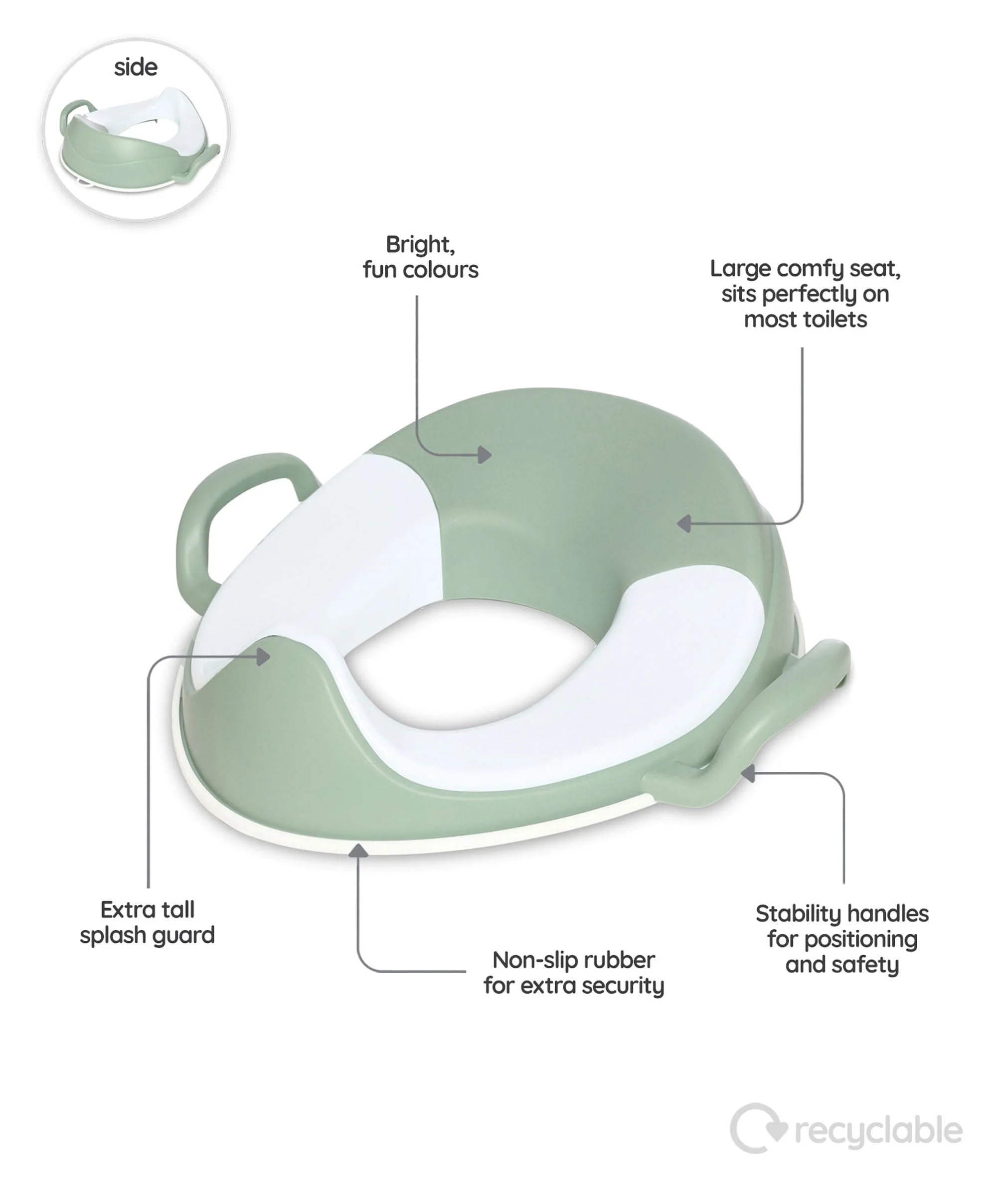 My Little Trainer Seat Sage Green - Image 4