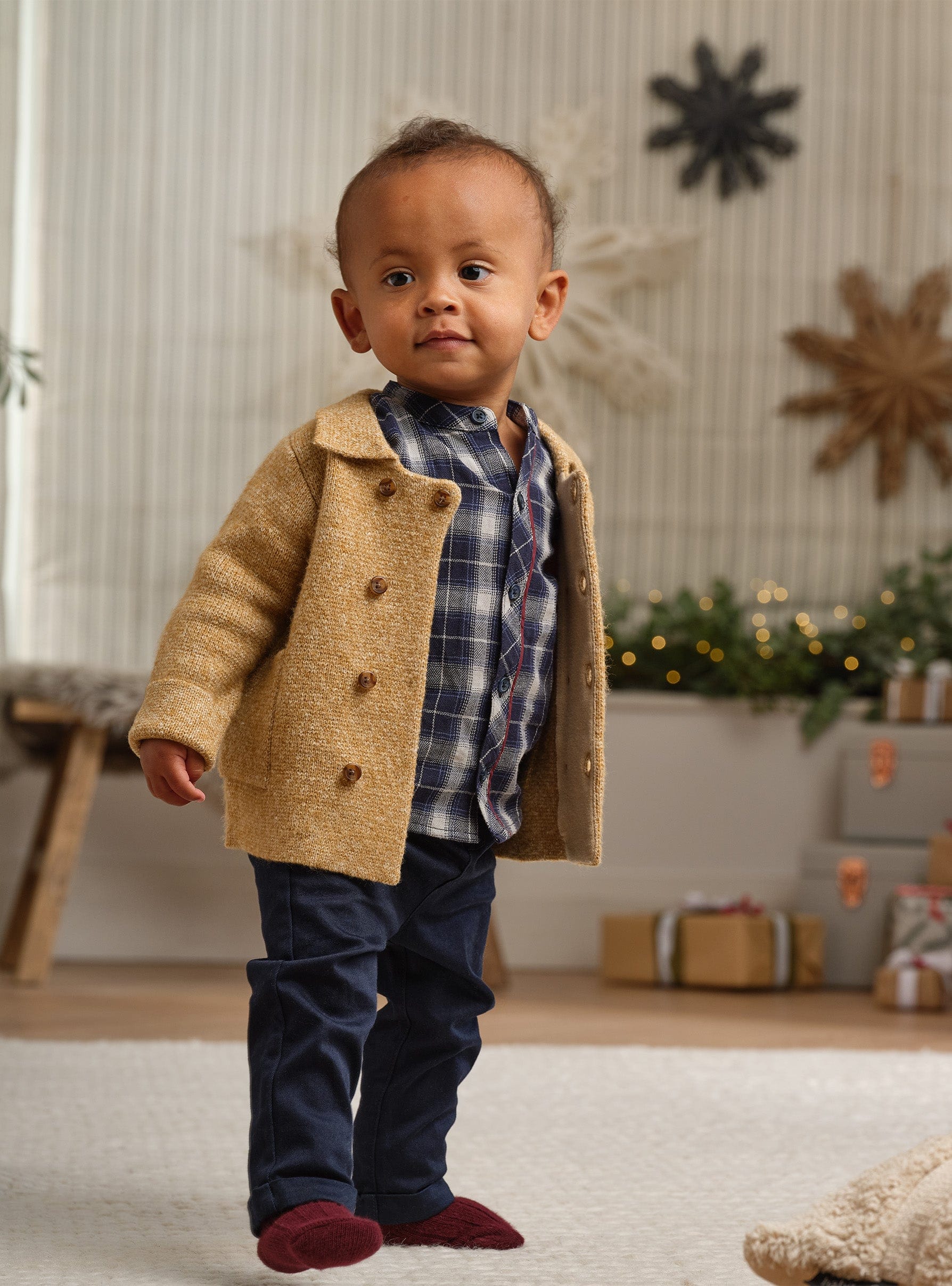 Navy Check Shirt - Image 4