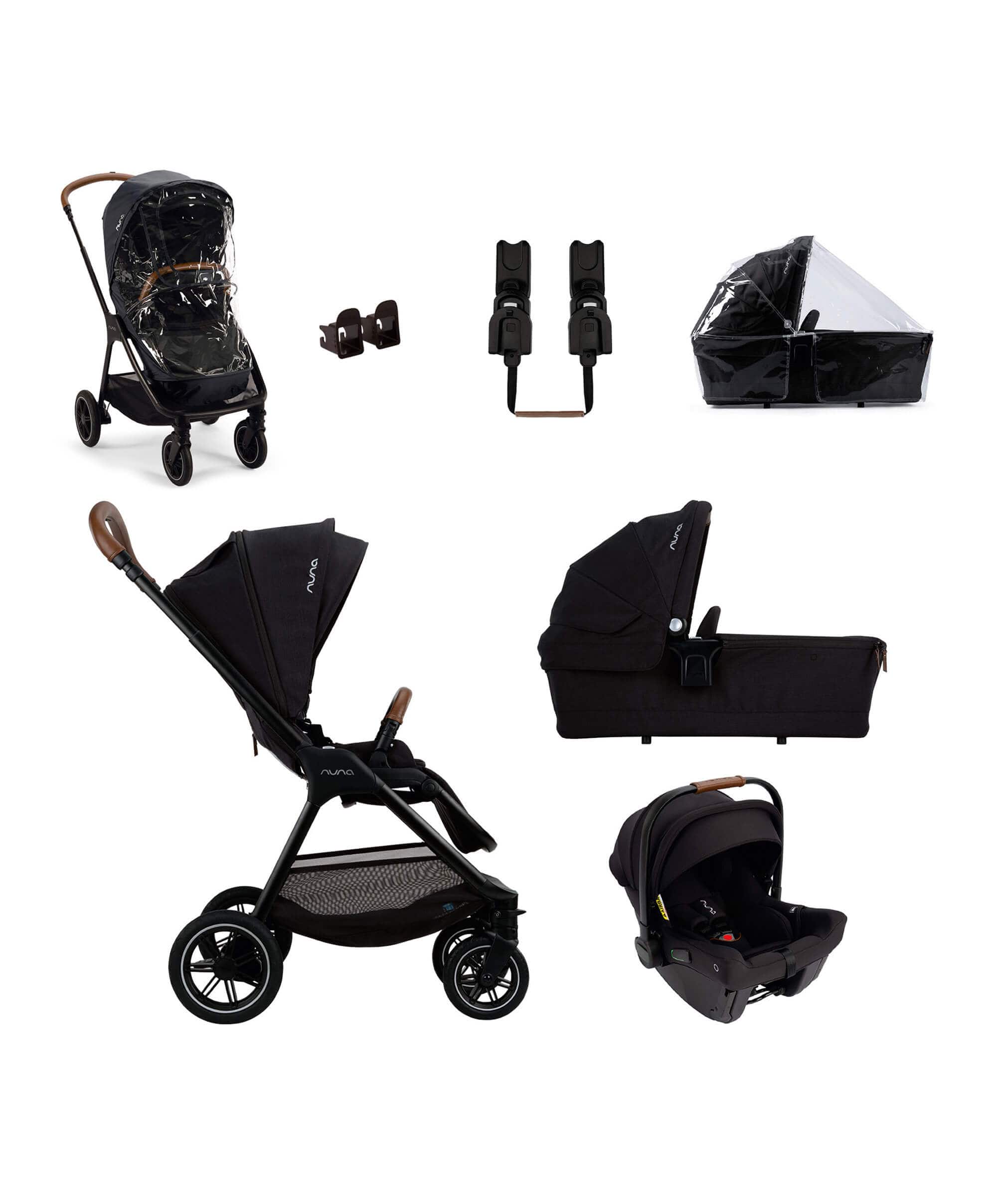 Nuna TRIV Next Pushchair 3 Piece Bundle inc. PIPA Urbn Car Seat - Caviar - Image 14