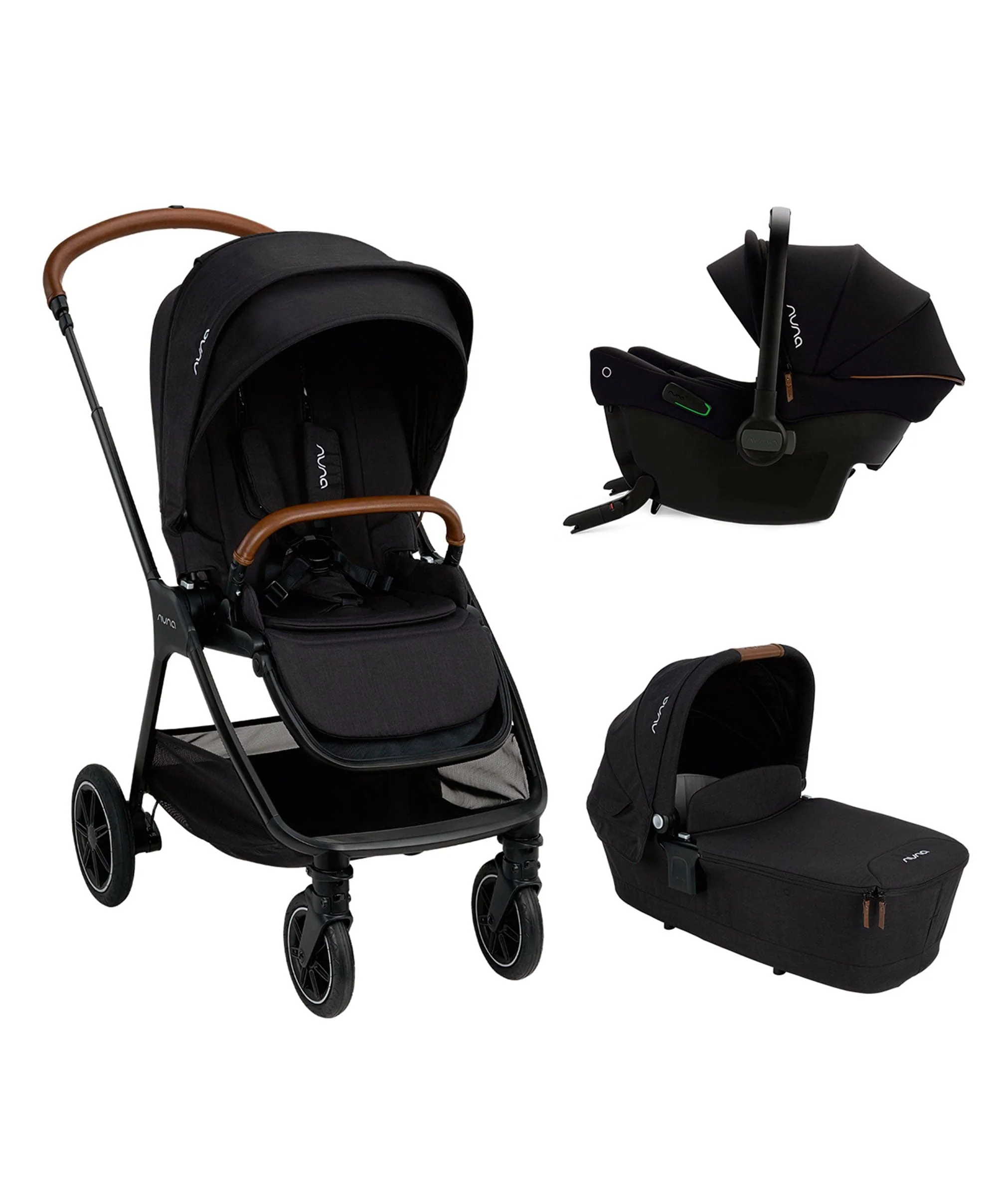 Nuna TRIV Next Pushchair 3 Piece Bundle inc. PIPA Urbn Car Seat - Caviar - Image 15