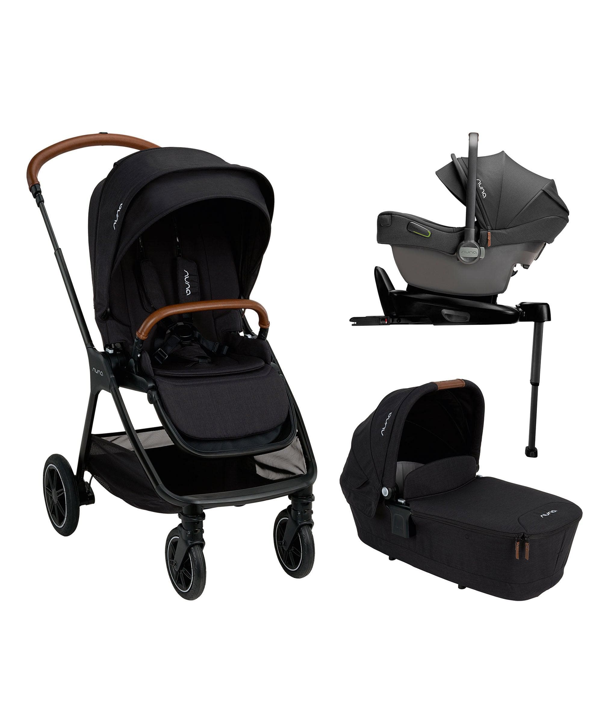 Nuna TRIV Next Pushchair 4 Piece Bundle inc. PIPA Next Car Seat - Caviar - Image 2