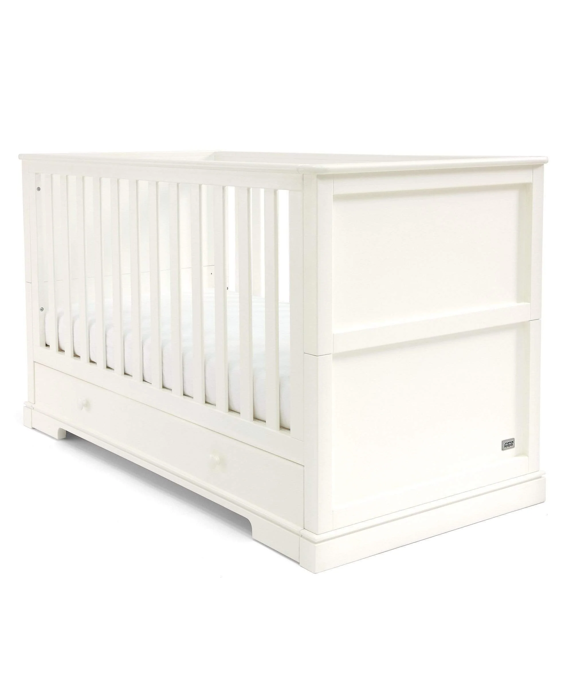 Oxford 3 Piece Cotbed Range with Dresser Changer & Wardrobe - White - Image 7
