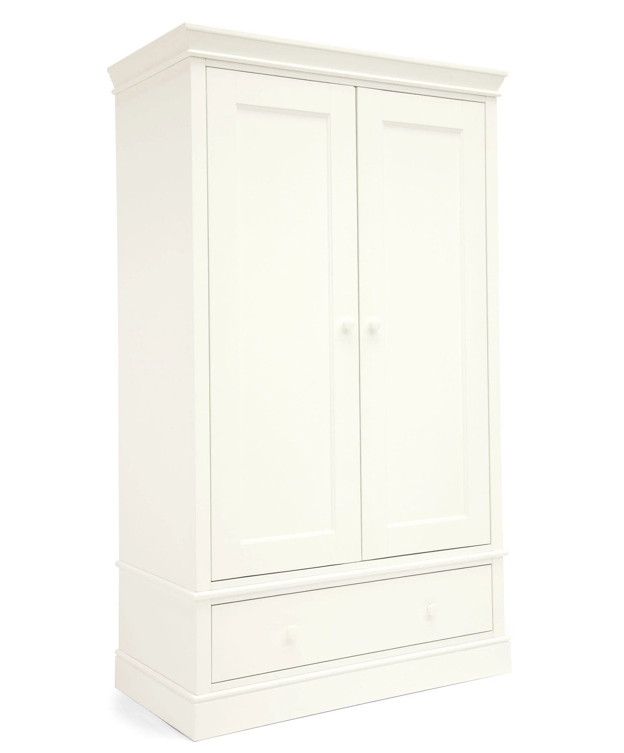 Oxford 3 Piece Cotbed Range with Dresser Changer & Wardrobe - White - Image 9