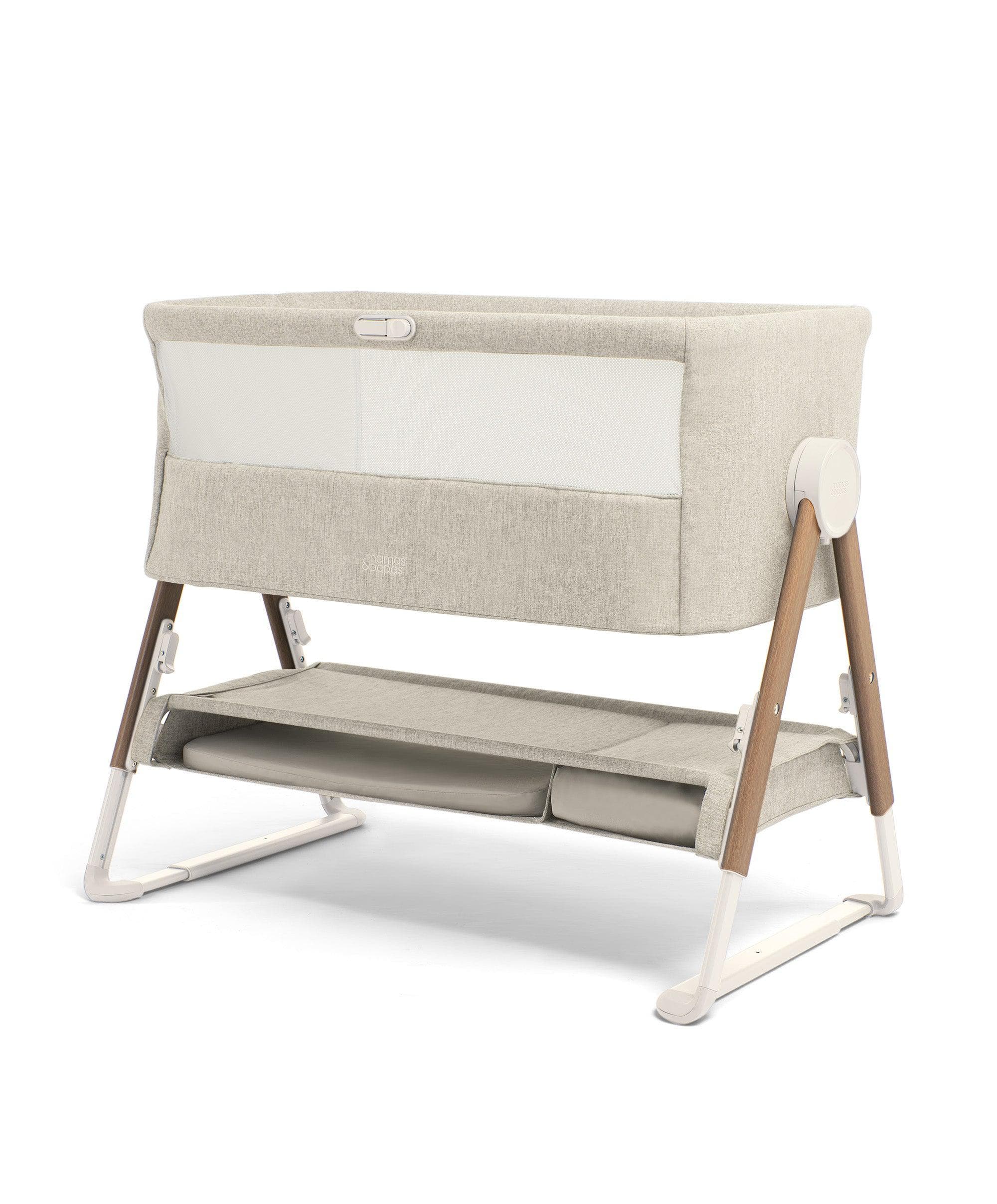 Oxford Nursery Bundle with Lua Bedside Crib (6 Piece) – White - Image 14