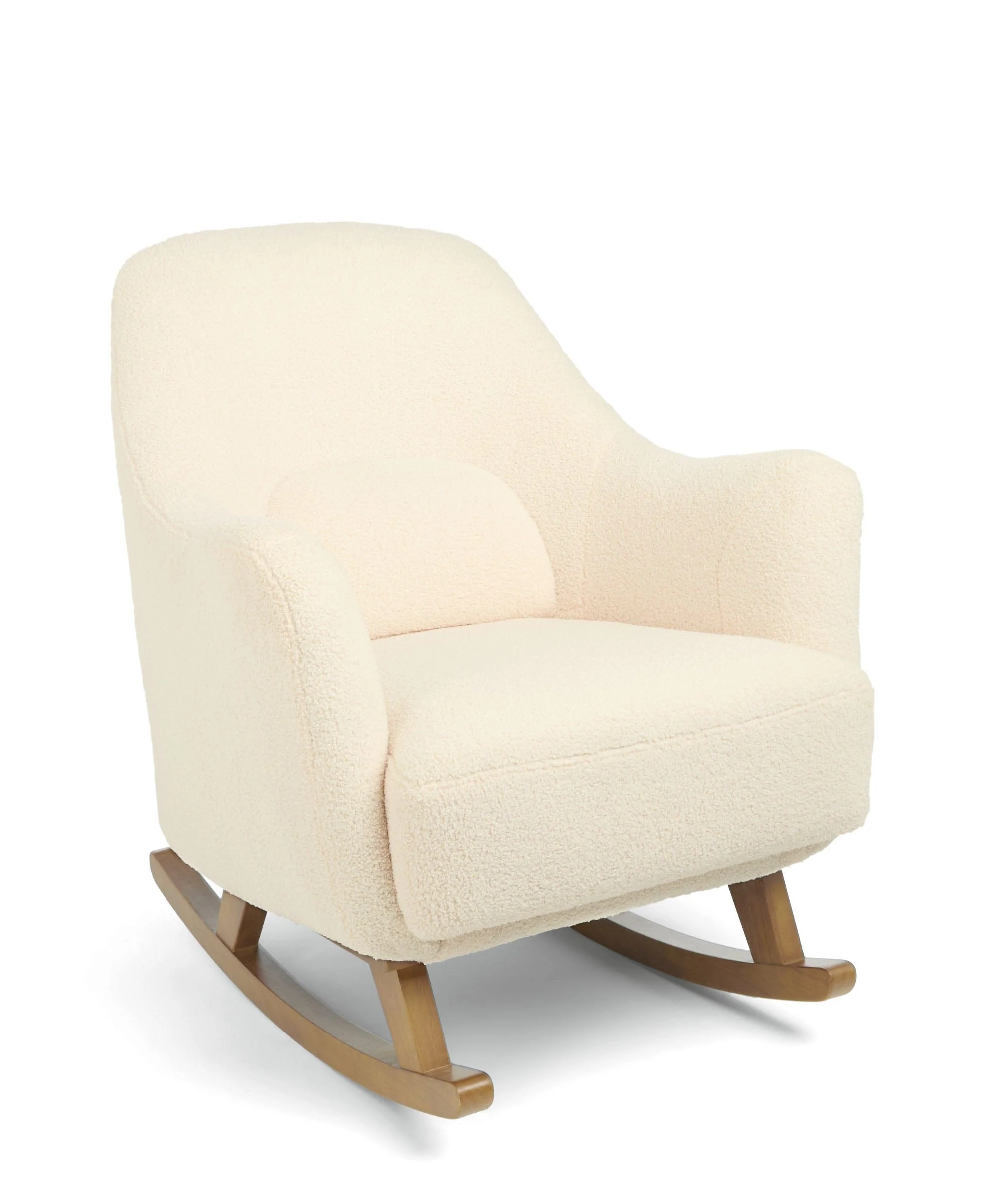Penrose Nursing Chair & Stool - Off White Boucle - Image 3