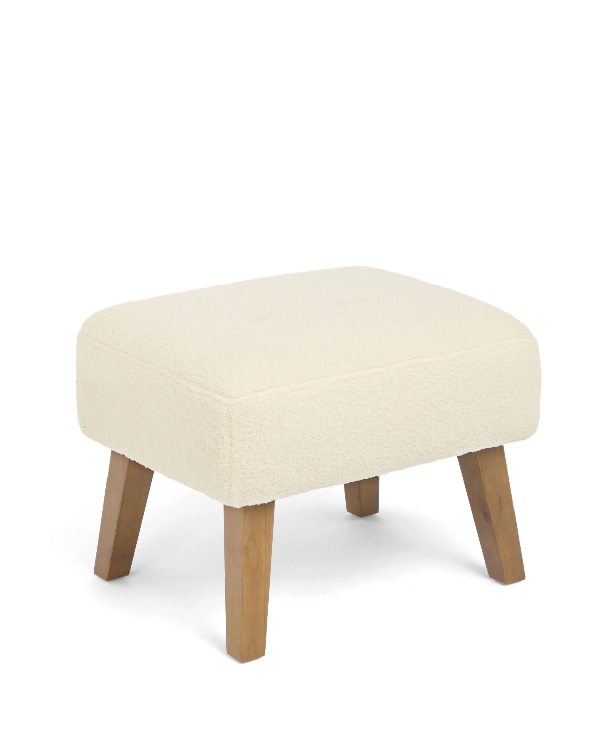 Penrose Nursing Chair & Stool - Off White Boucle - Image 4