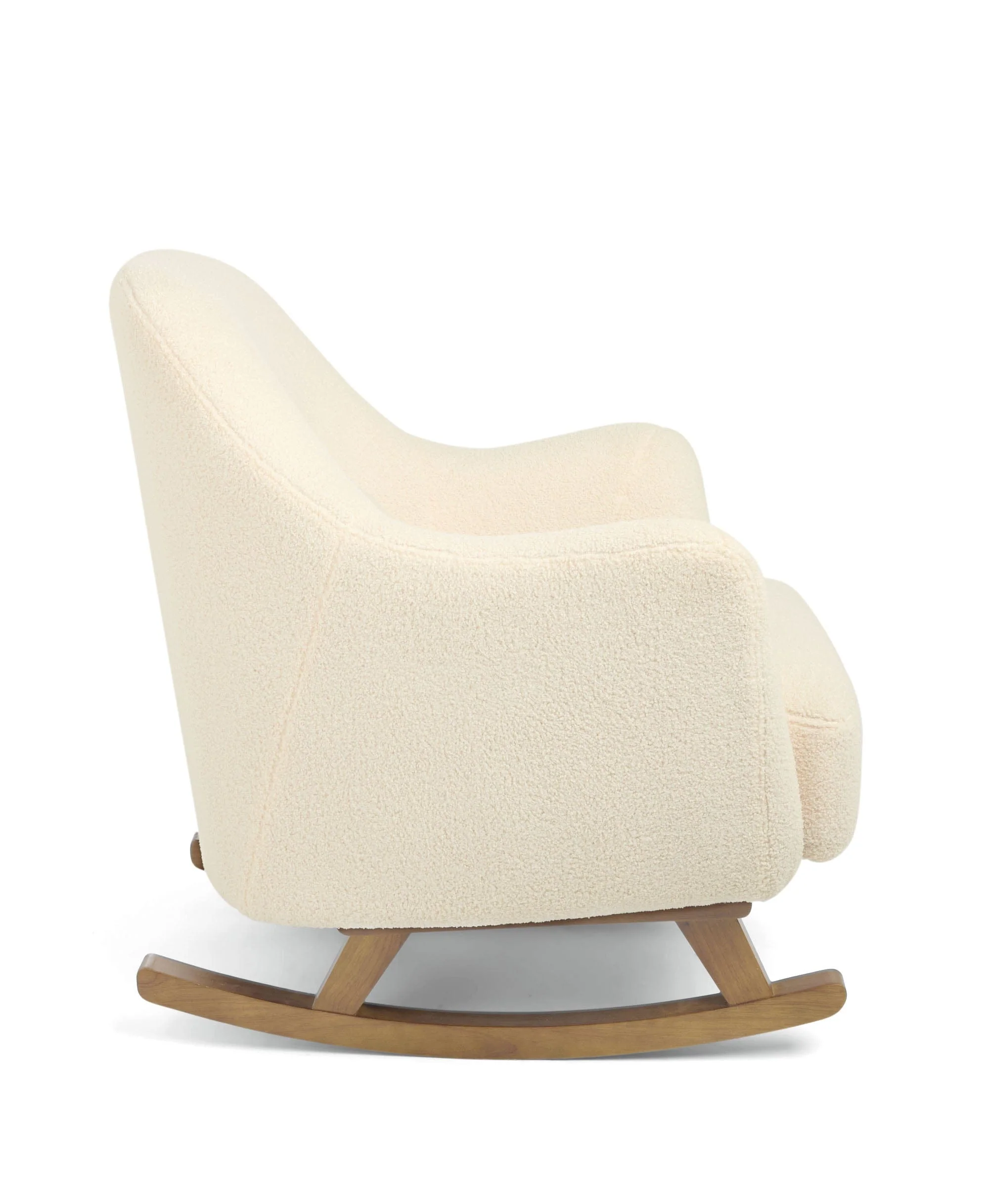 Penrose Nursing Chair & Stool - Off White Boucle - Image 6