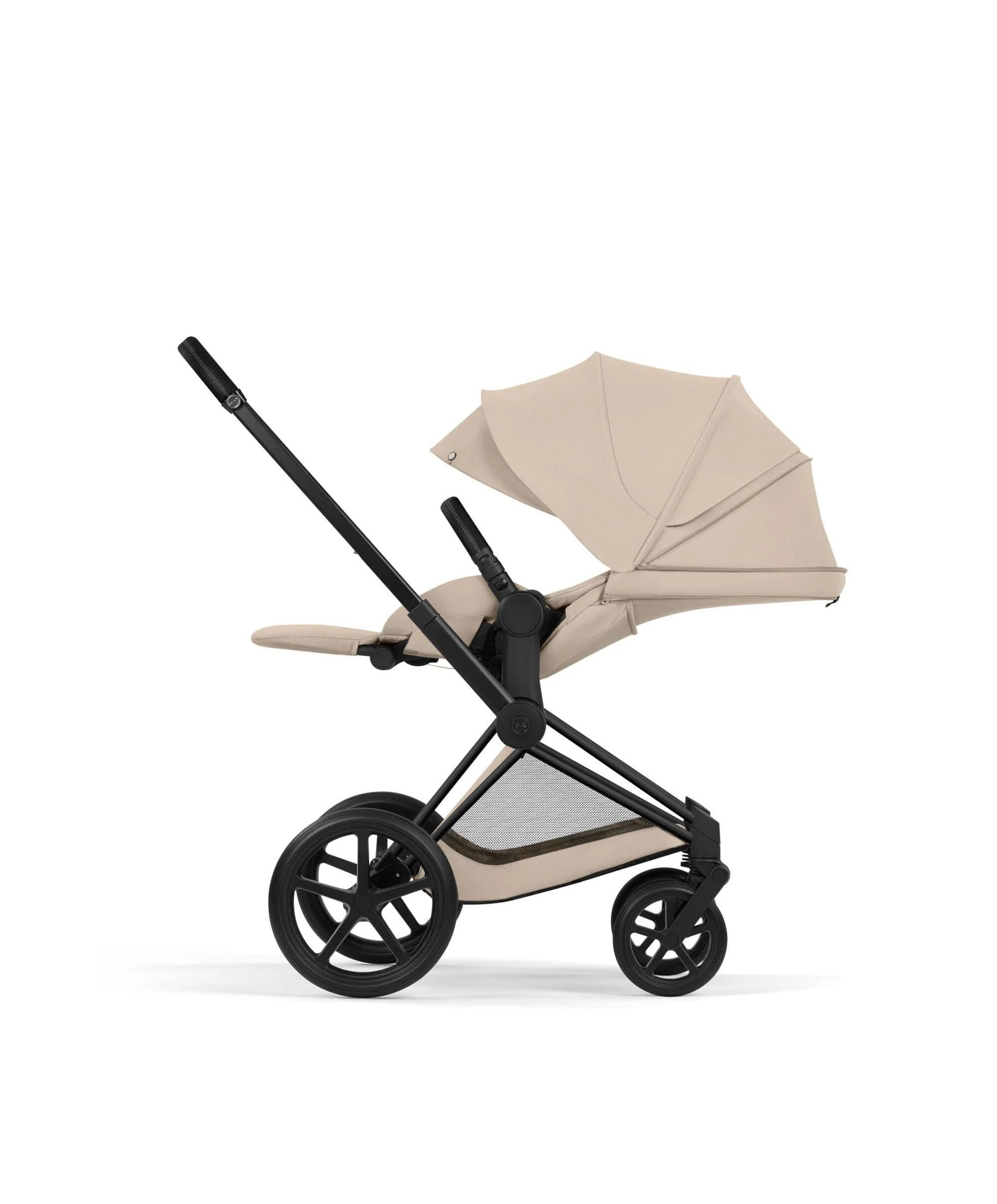 Cybex Priam Pushchair & Carry Cot Bundle With Cybex Cloud T Plus Car Seat & Base - Cozy Beige - Image 6