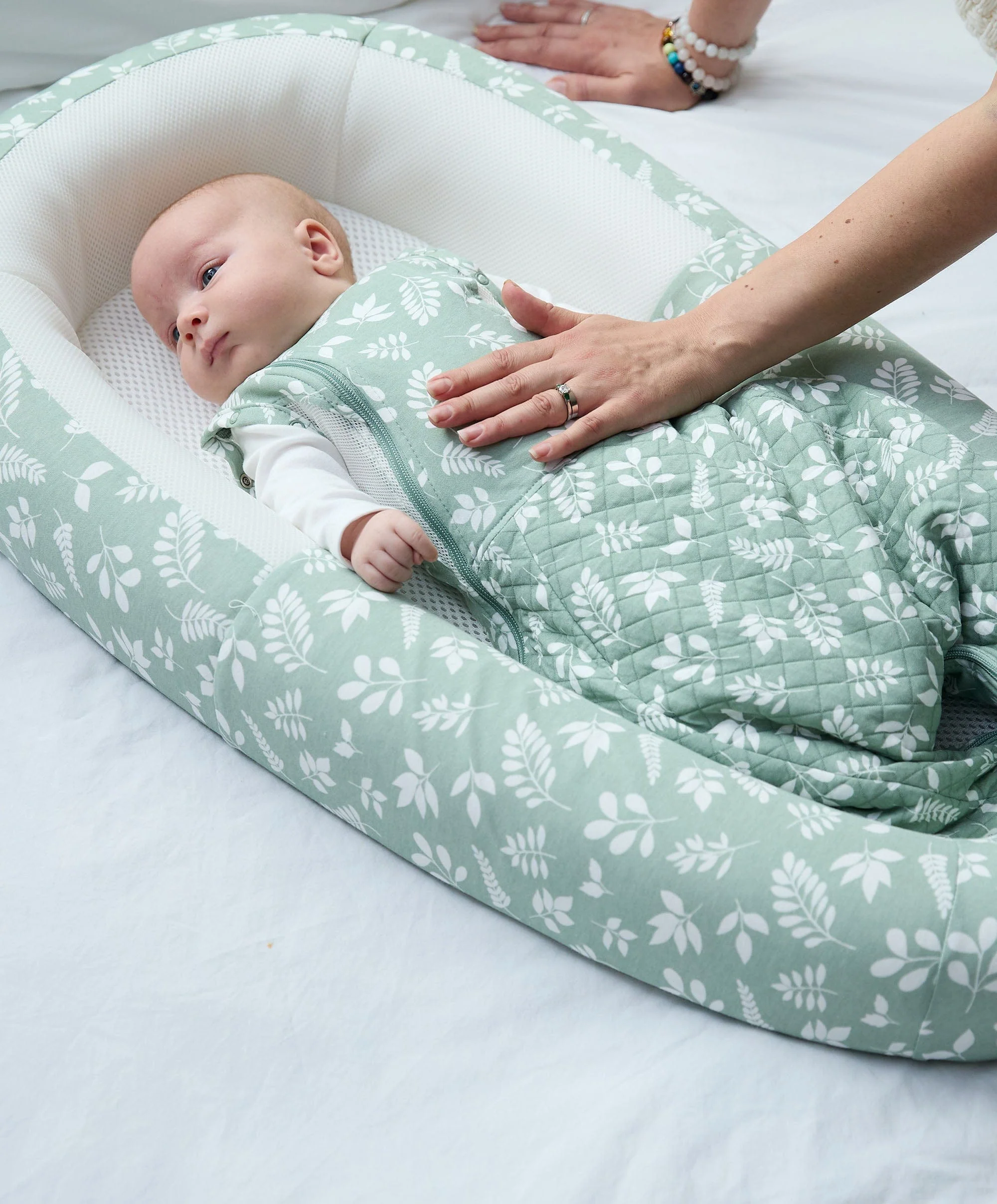 Purflo Sleep Tight Baby Bed - Fern - Image 8