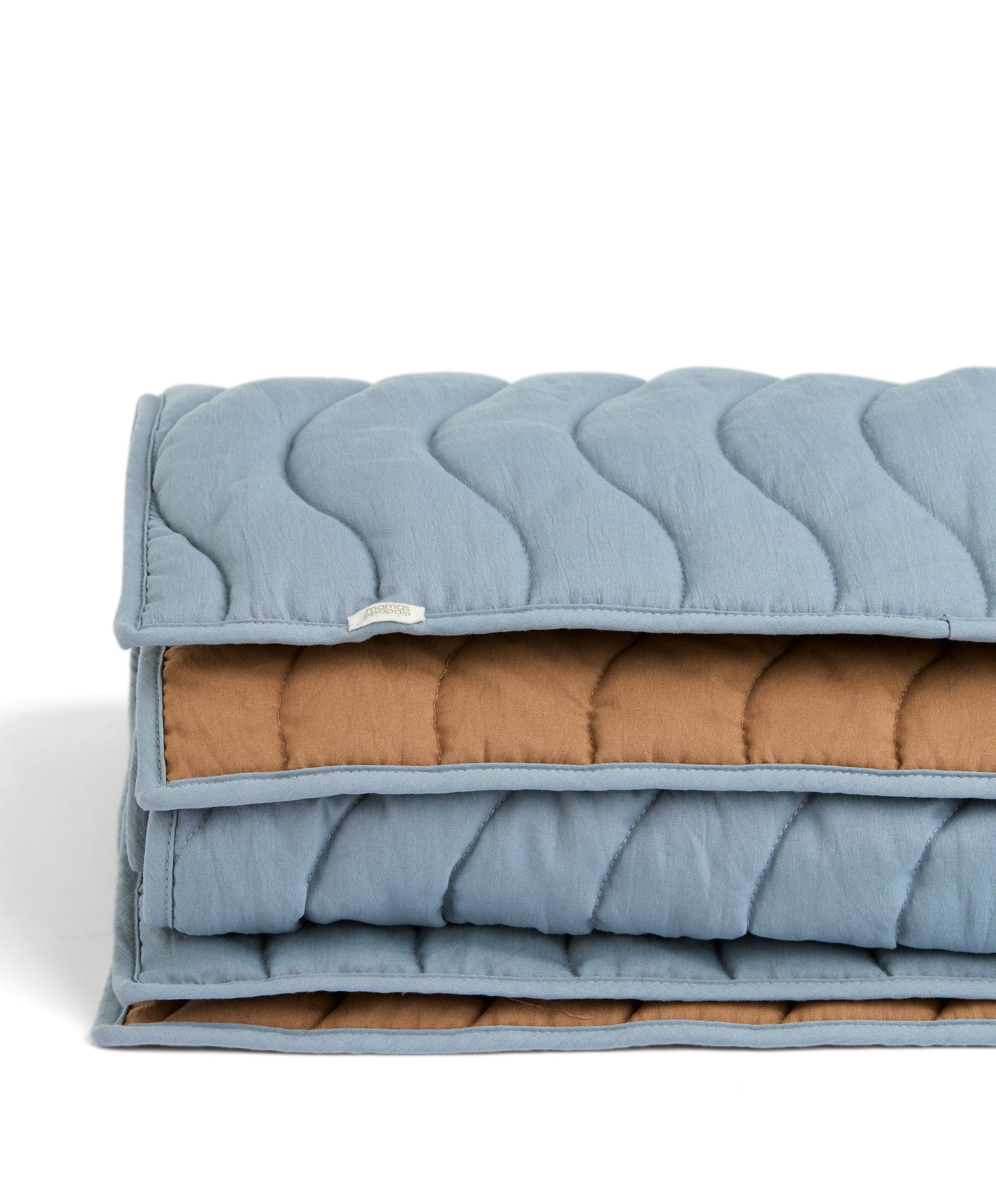Quilt (3 Tog) - Blue Mustard Wave - Image 3
