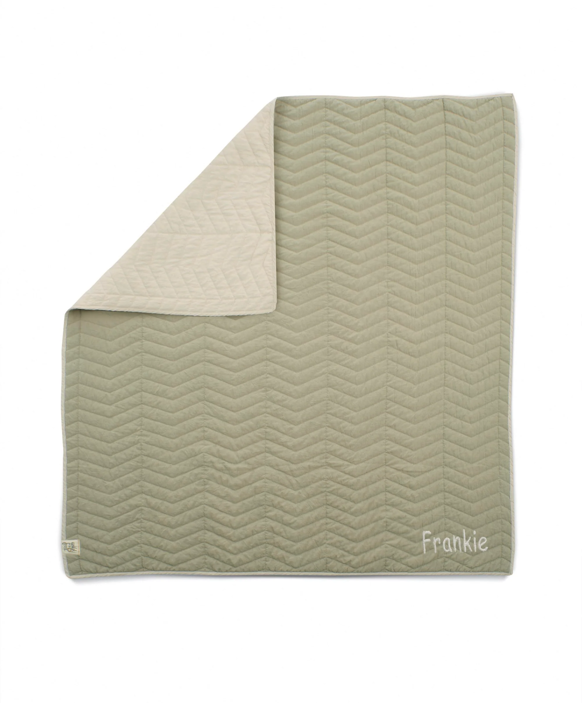 Quilt (3.0 Tog) - Sage green/Neutral - Image 5