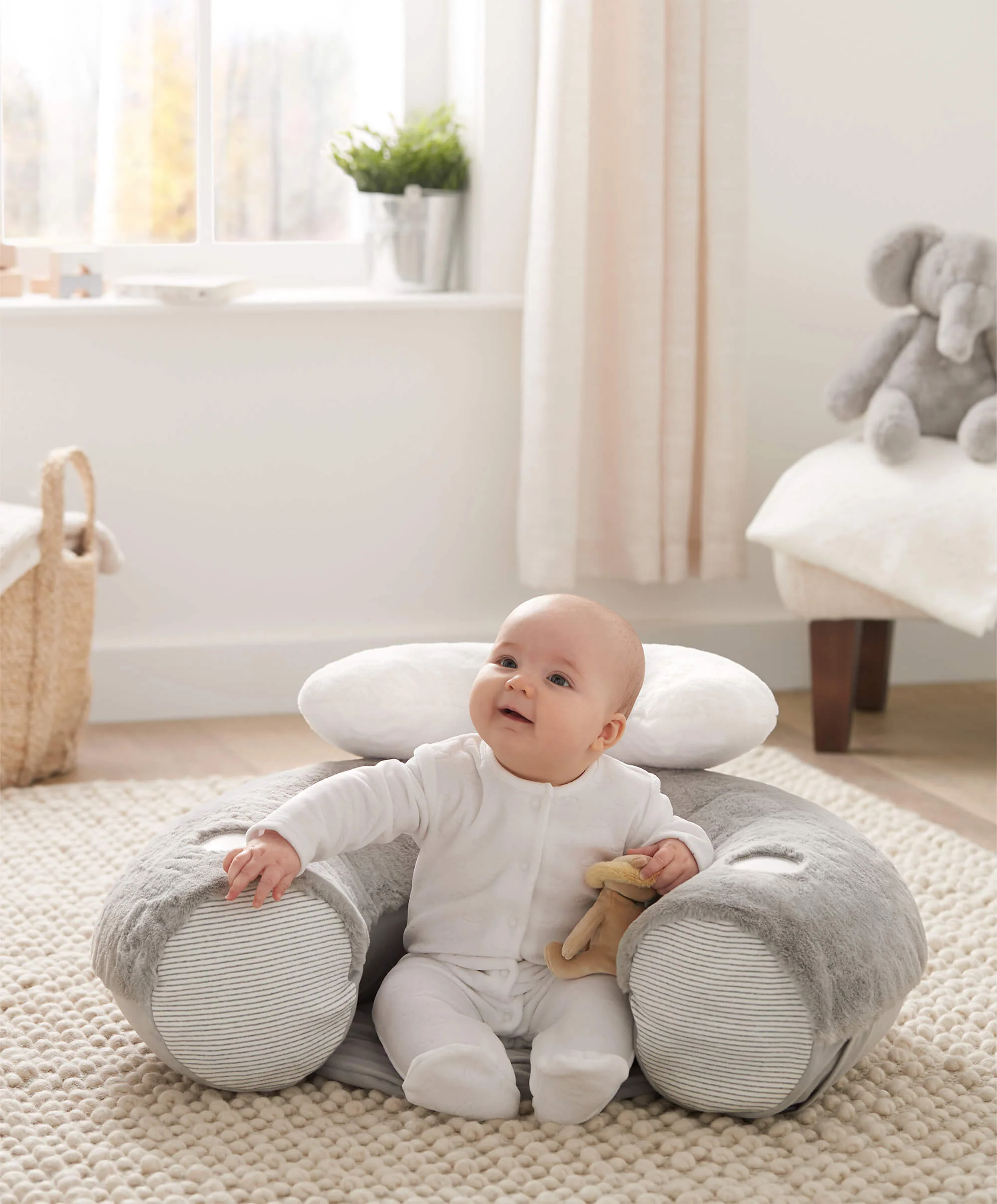 Sit & Play Baby Floor Seat - Welcome to the World Elephant - Image 3