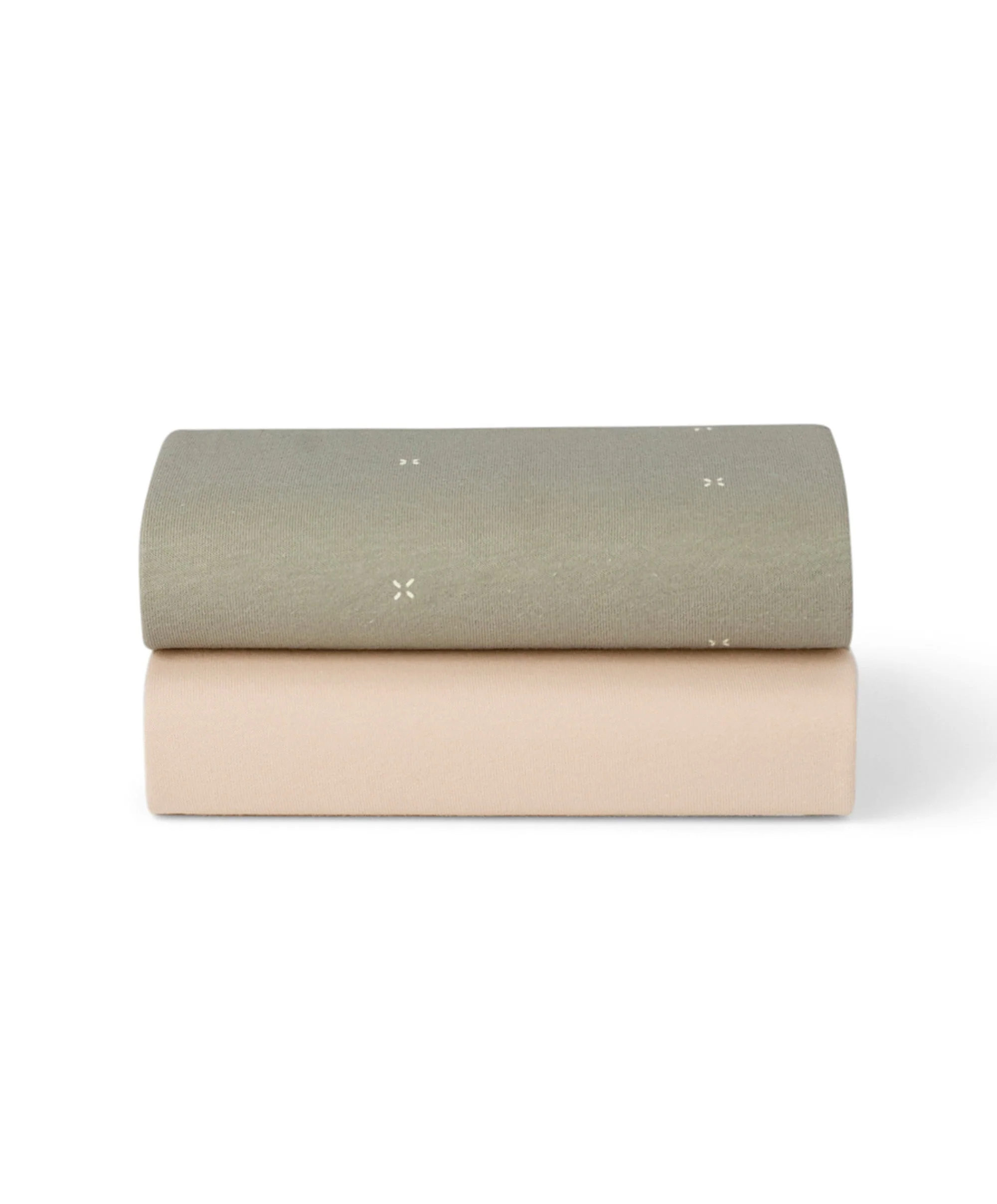 Snuz Twin Pack Crib Sheets - Sage Cross