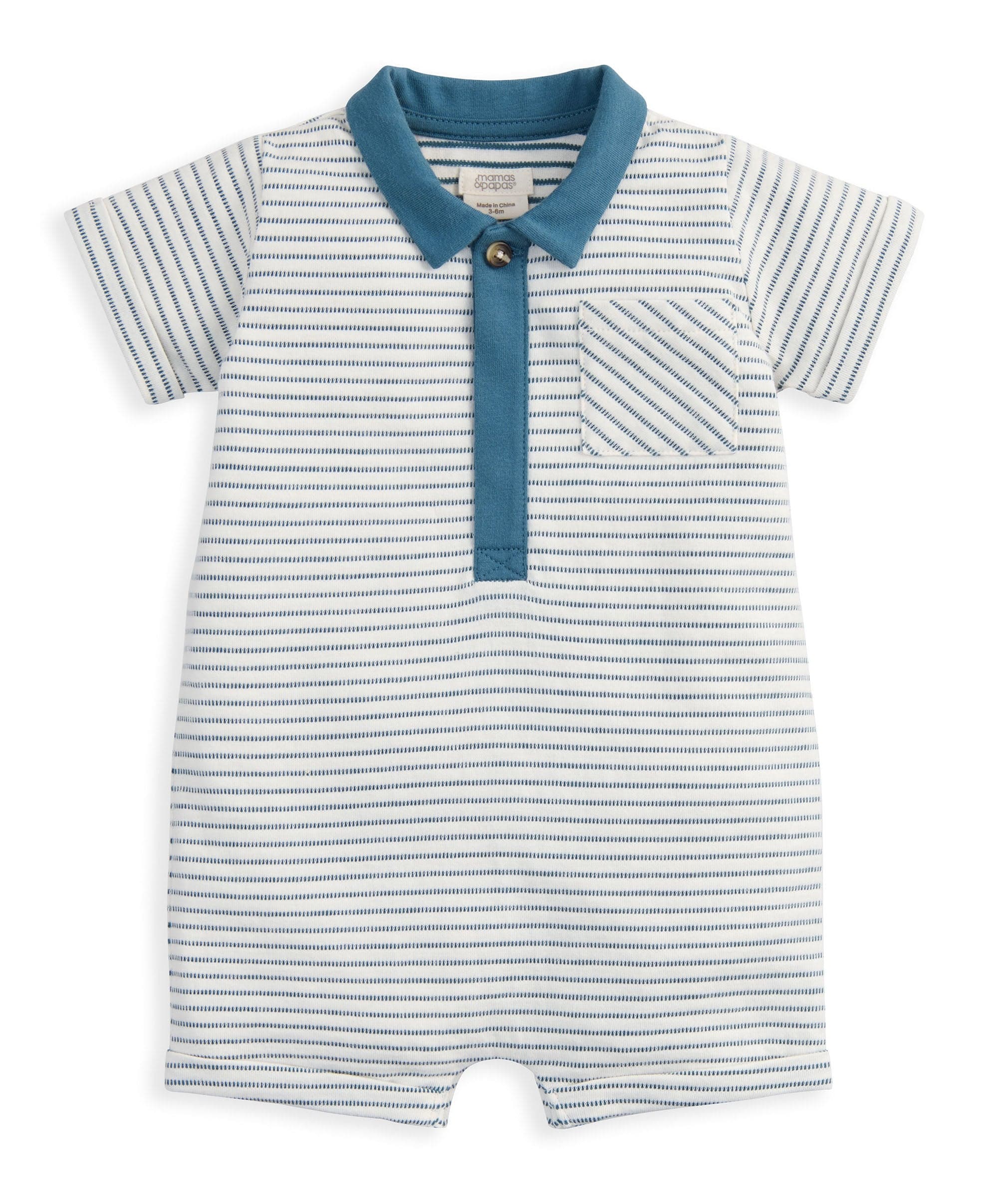 Stripe Polo Romper - Image 2