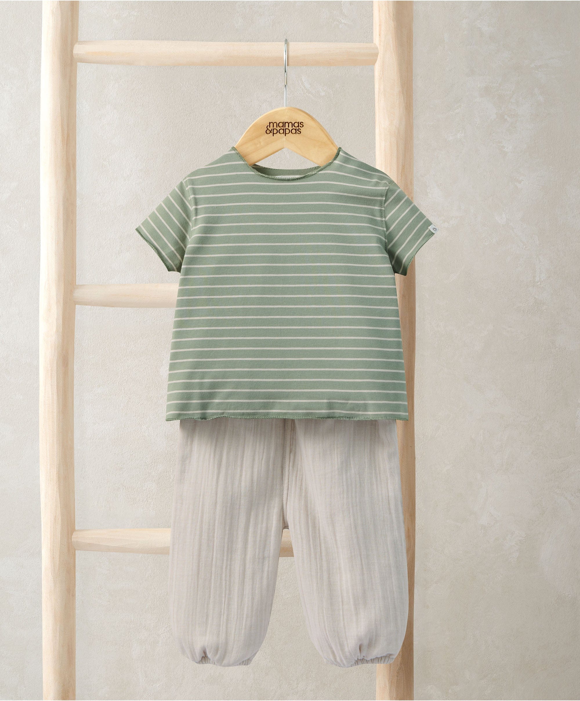 Striped T-Shirt andTrouser Outfit Set
