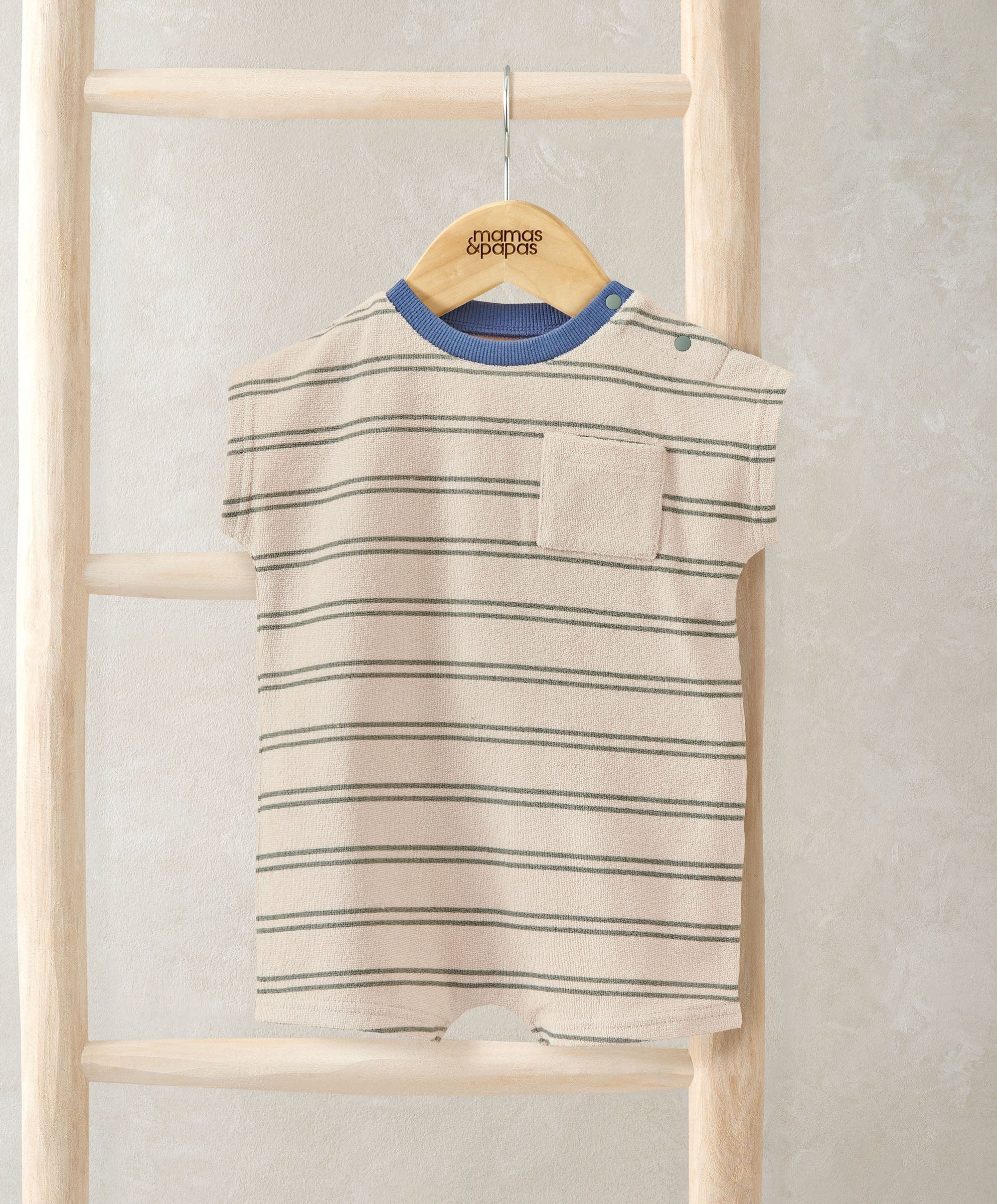 Striped Terry Towelling Romper