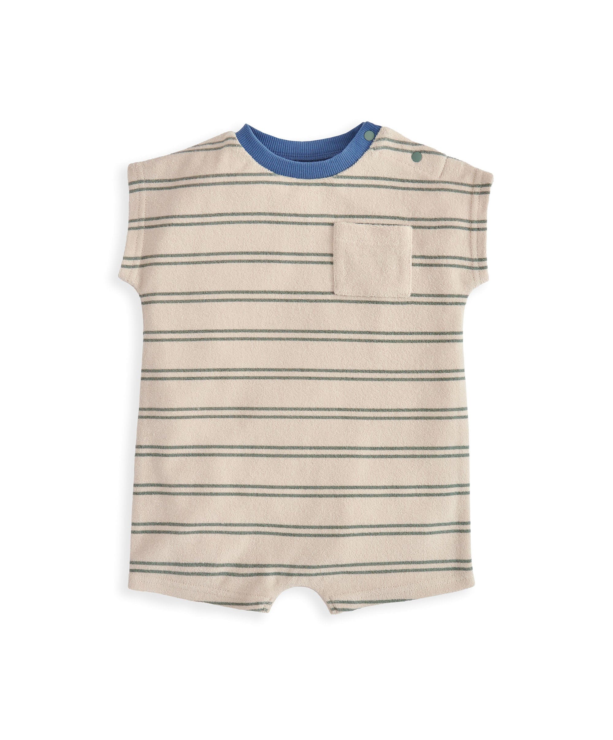 Striped Terry Towelling Romper - Image 2