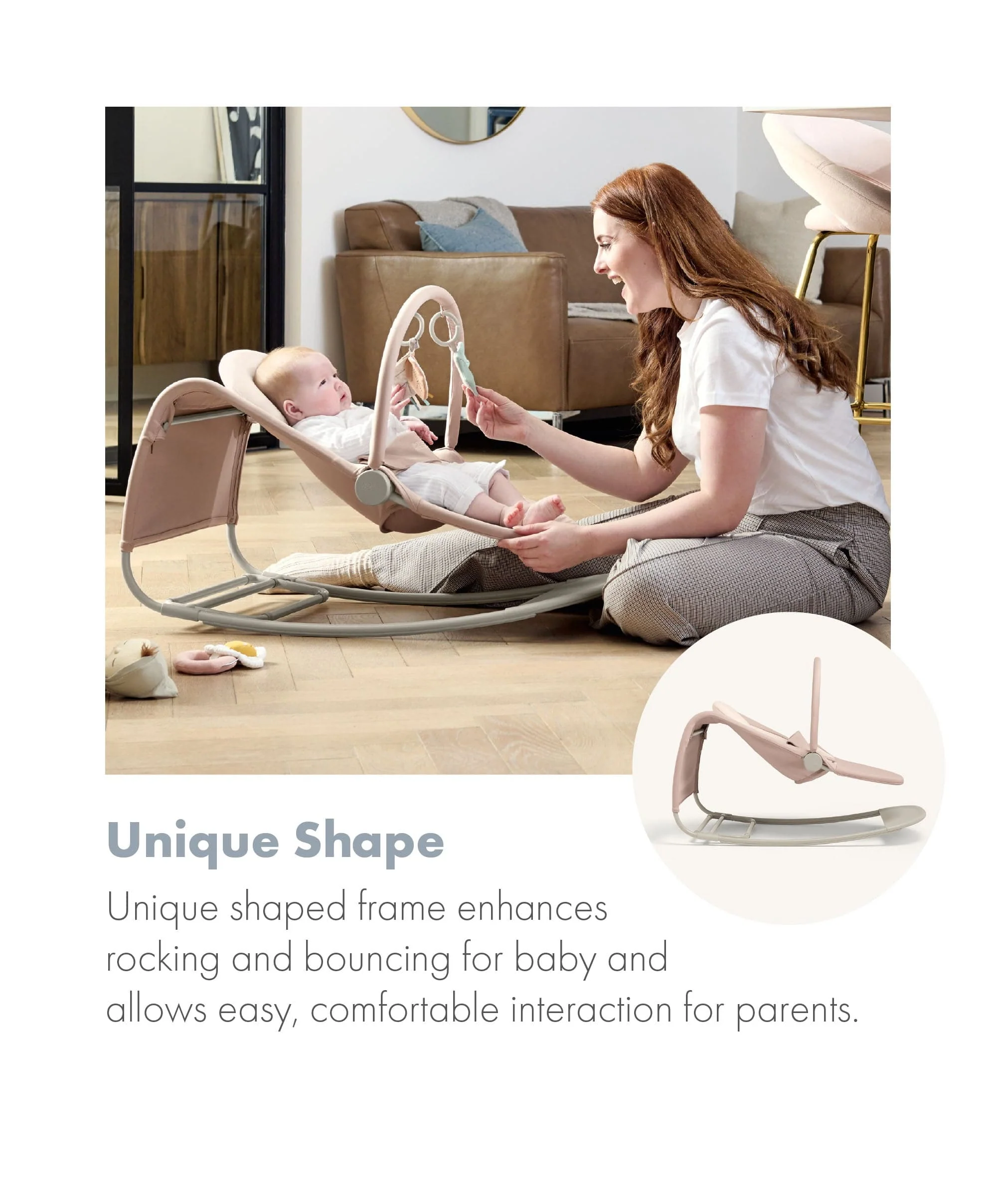 Tempo 3-in-1 Rocker/Bouncer - Blush - Image 13