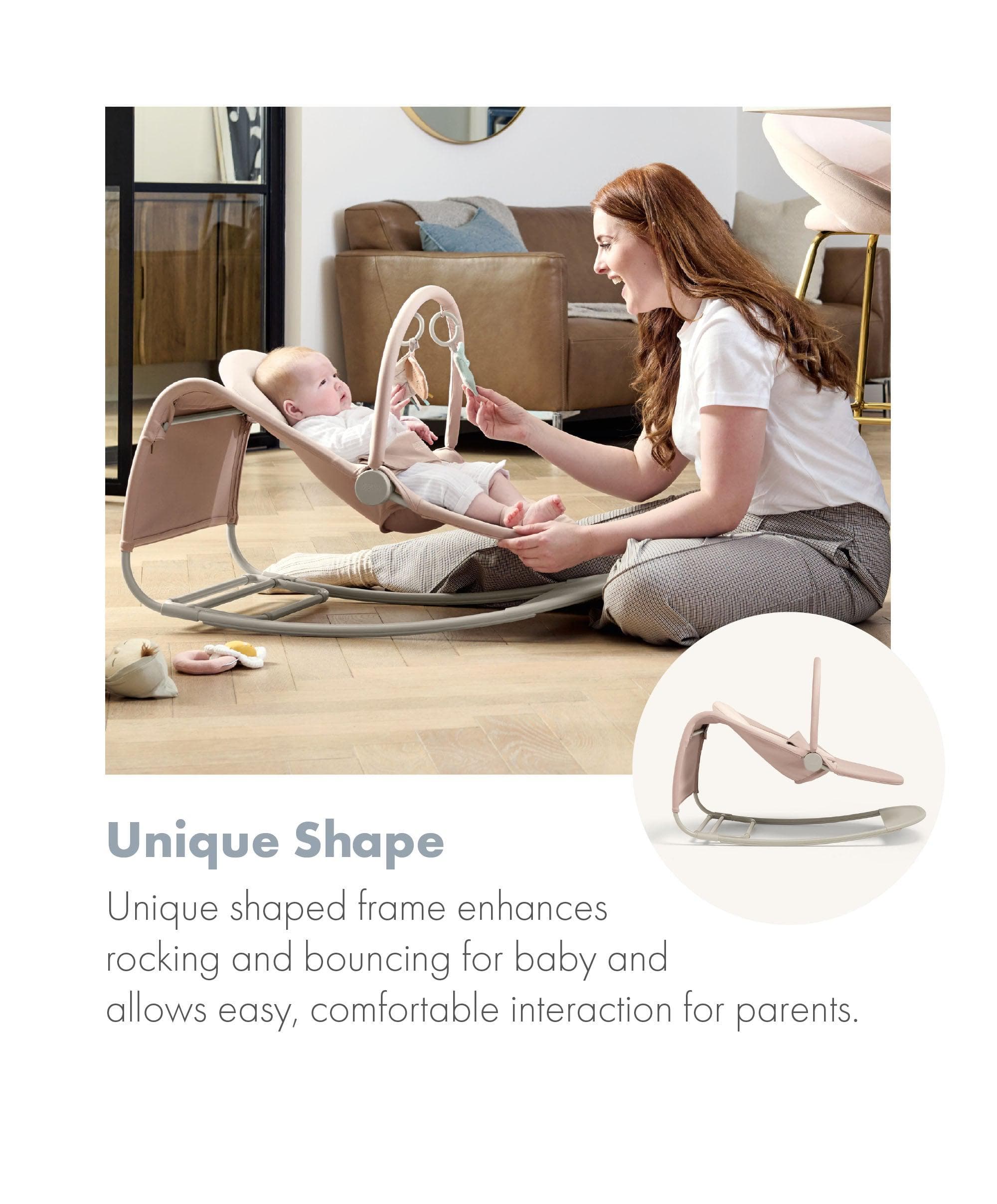 Tempo 3-in-1 Rocker/Bouncer - Blush - Image 5