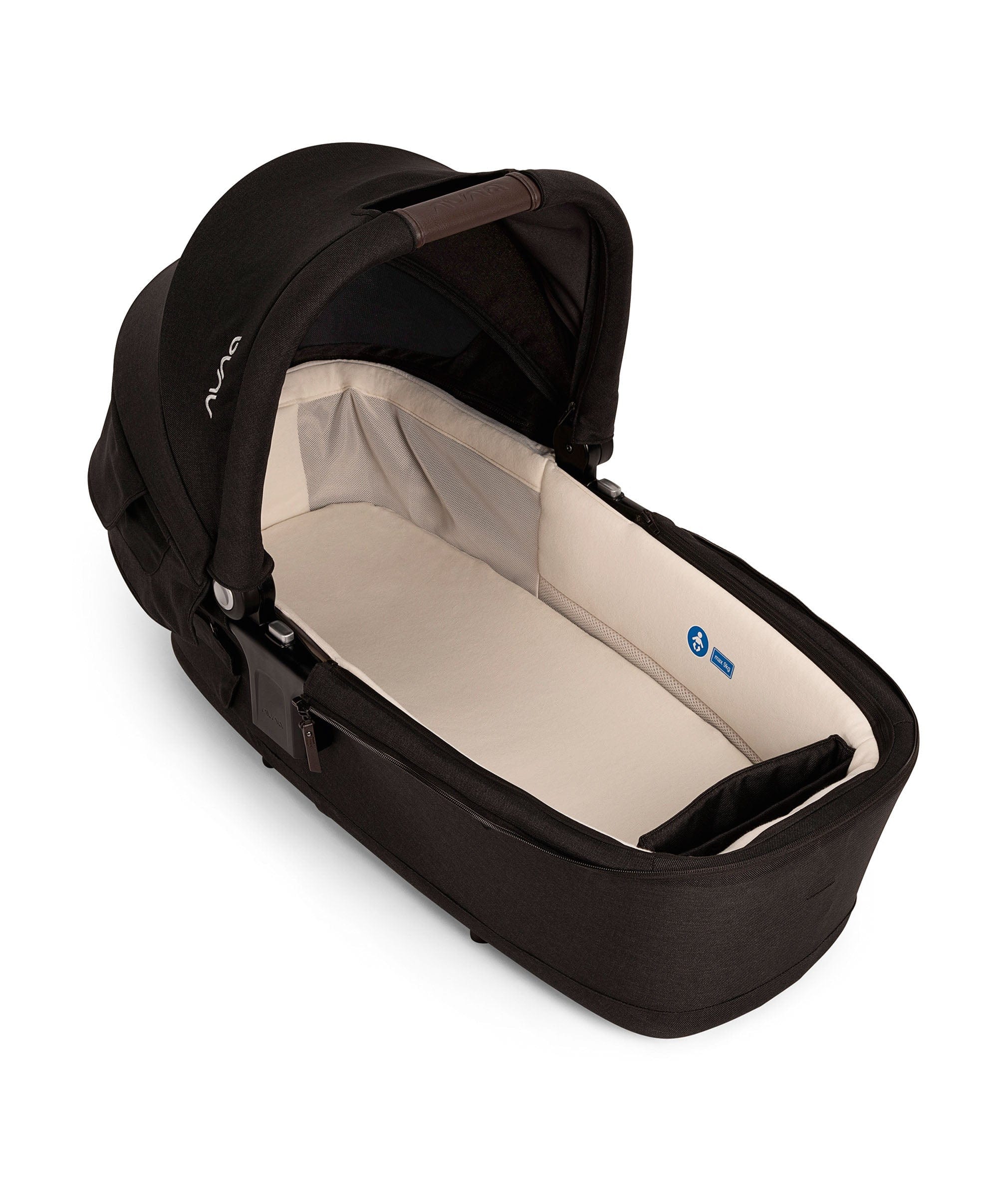 Nuna TRIV Next Urbn Pushchair Bundle with PIPA Urbn Car Seat & LYTL Carrycot - Caviar - Image 8