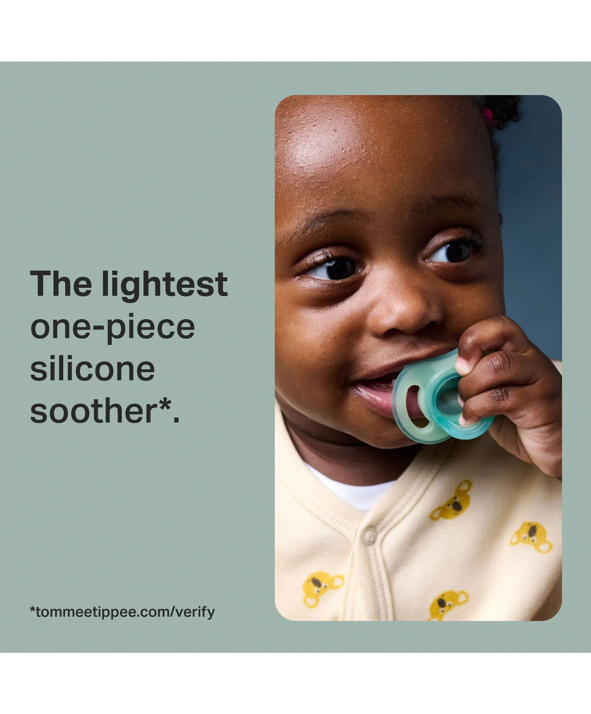 Tommee Tippee Ultra-light StayPut Night Glow Soother  0-6m  (2 Pack) - Image 3