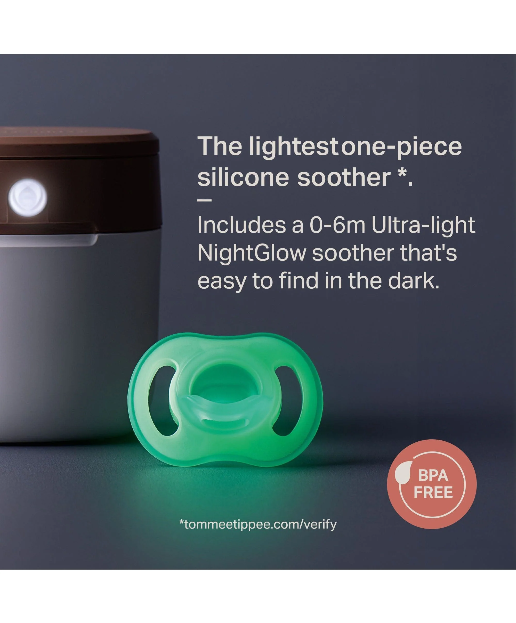 Tommee Tippee NightGlow Pod UV Soother Charger & Steriliser - Image 7
