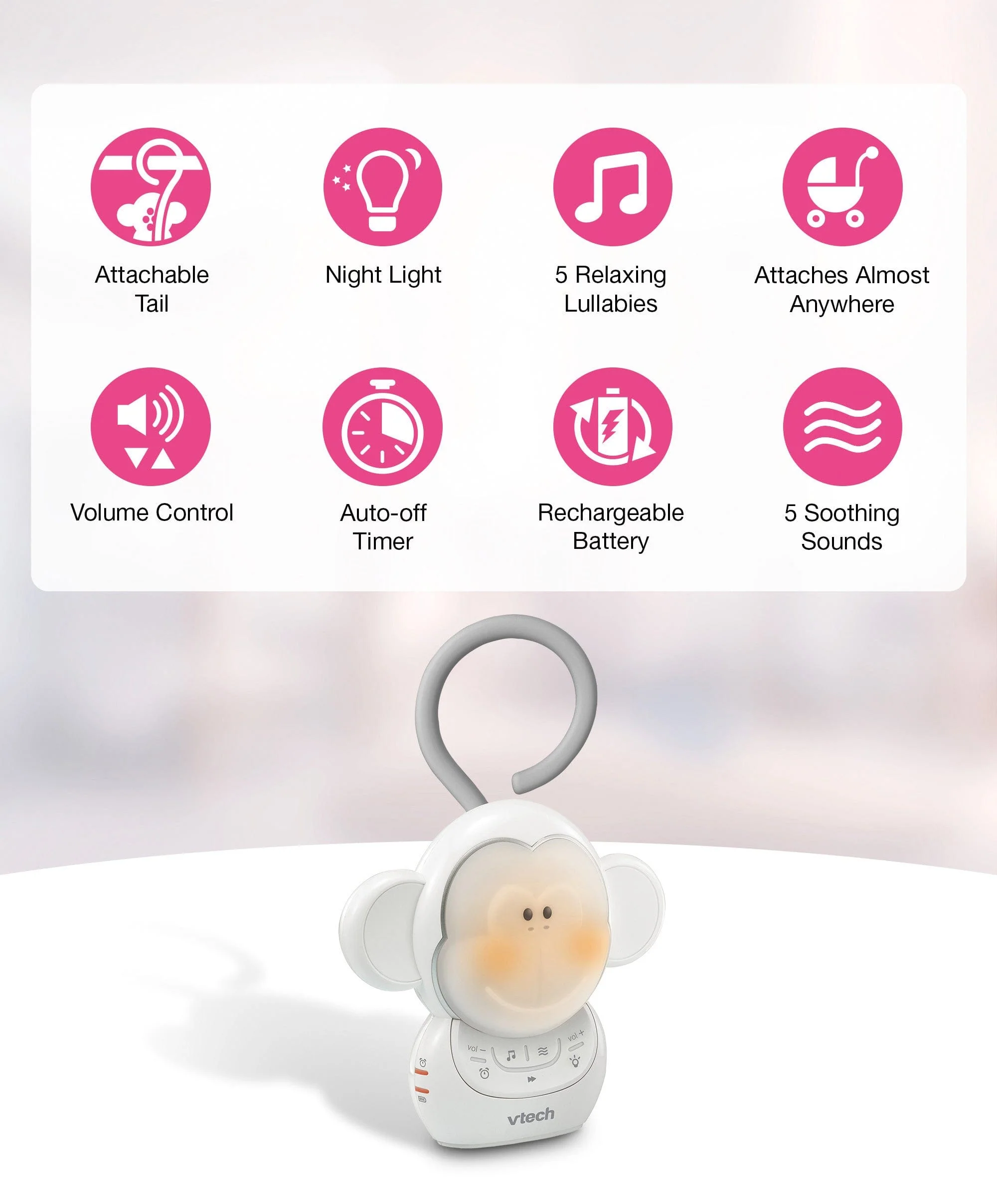 VTech BC8211 V-Hush Go Portable Sleep Soother - Image 4