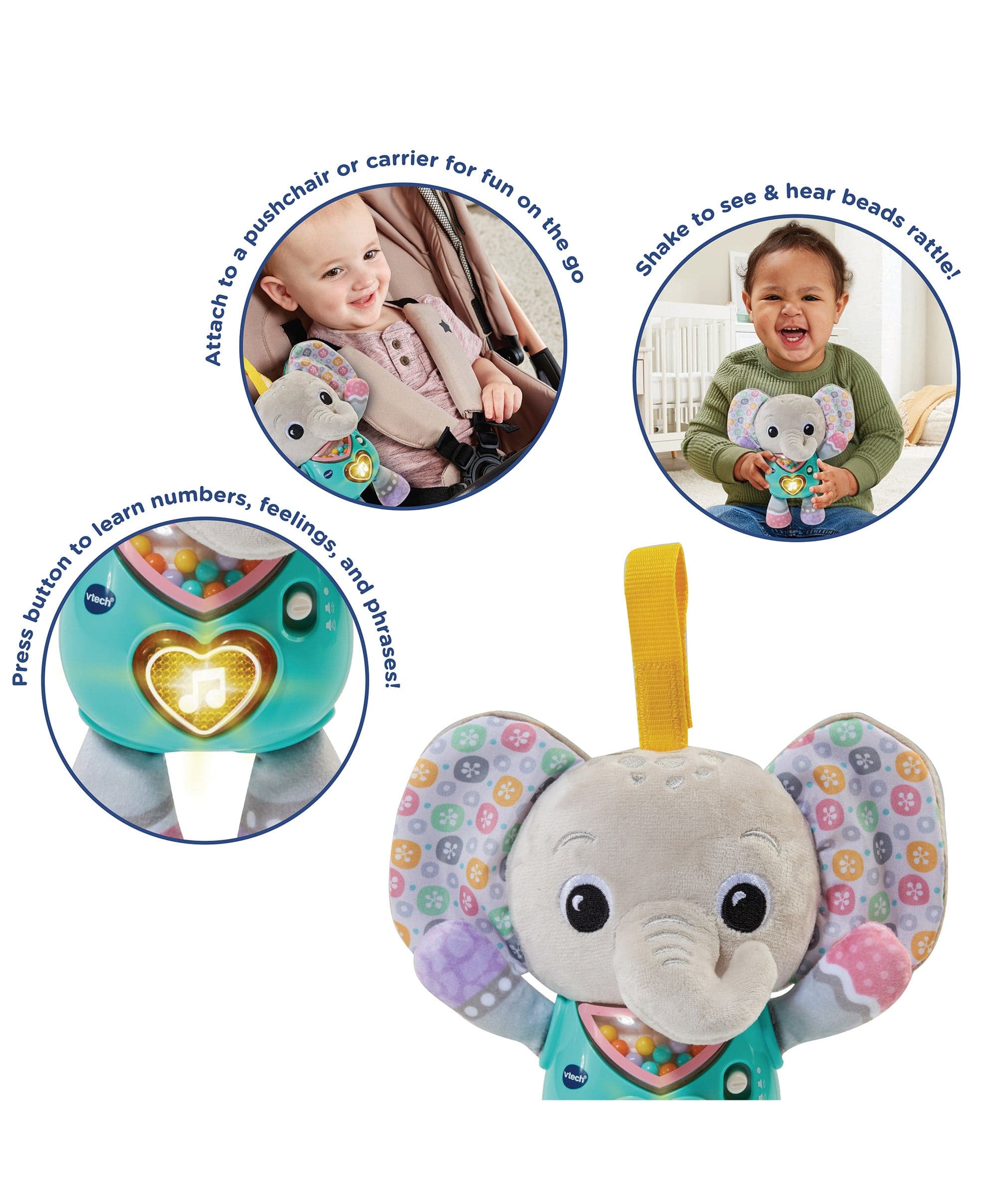 VTech Cuddle & Sing Elephant Toy - Image 6