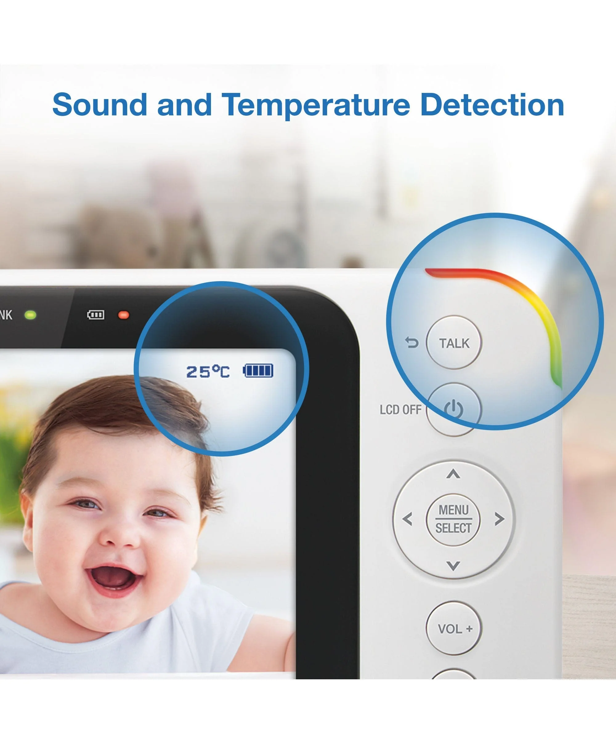 VTech VM4252 3.5 Inch Video Monitor - White - Image 10