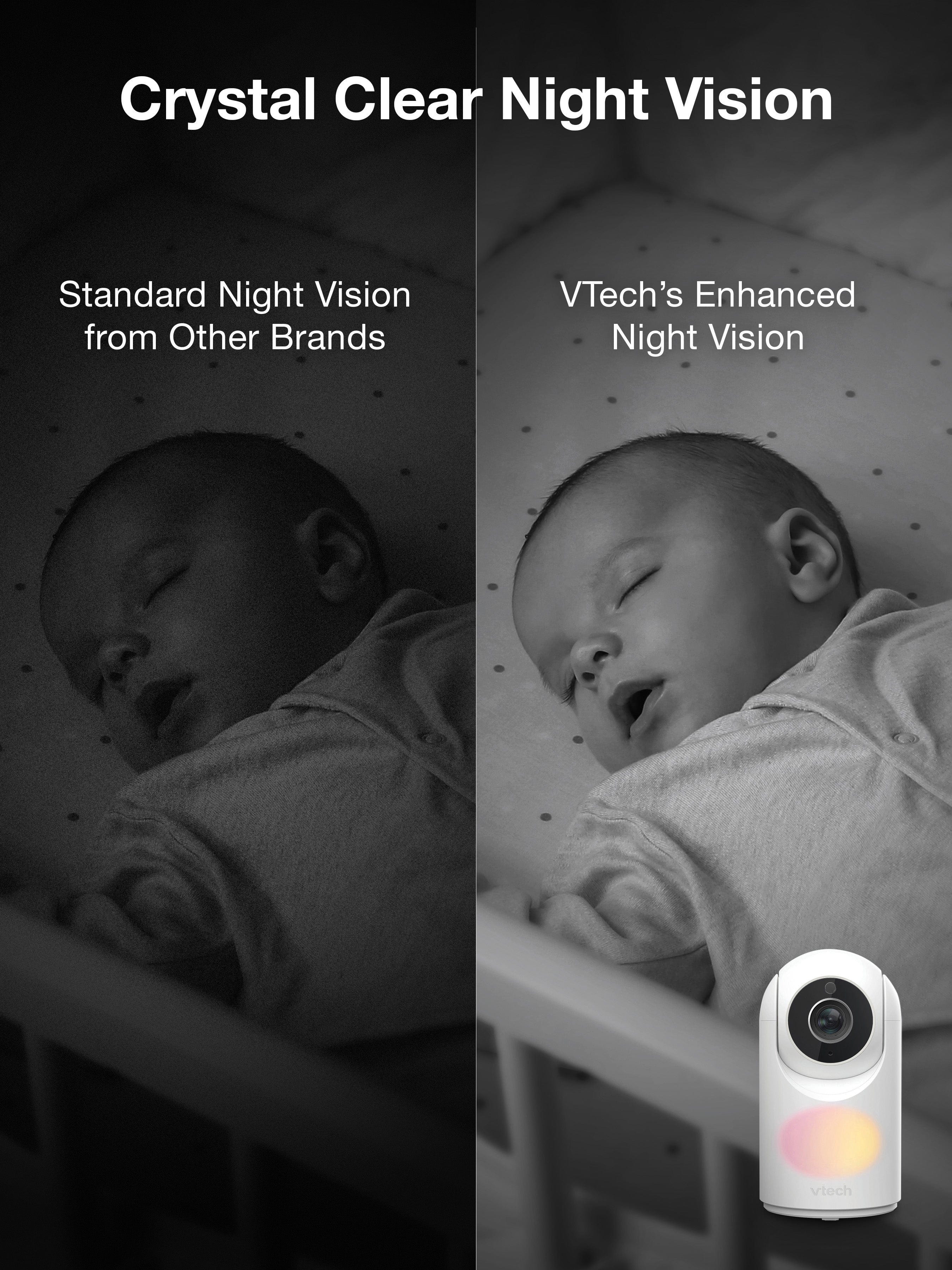 VTech VM5467 5inch Pan & Tilt Video Monitor with Night Light - Image 5
