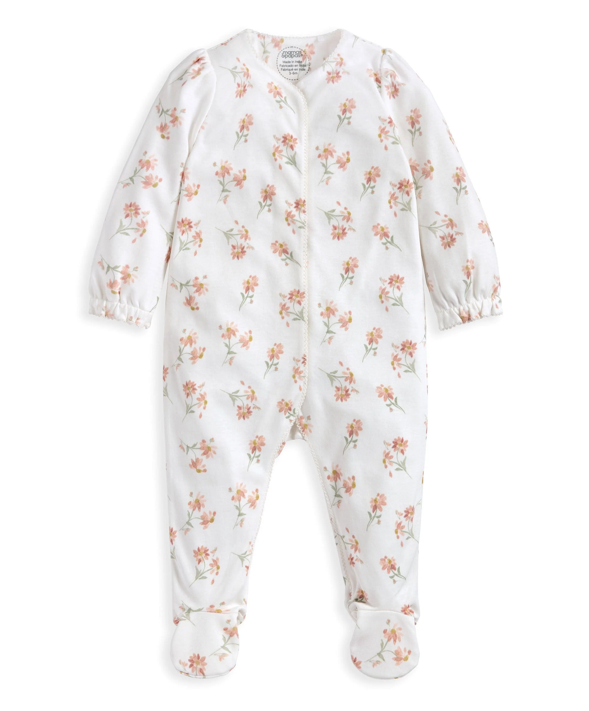 Watercolour Daisy Sleepsuit - Image 3