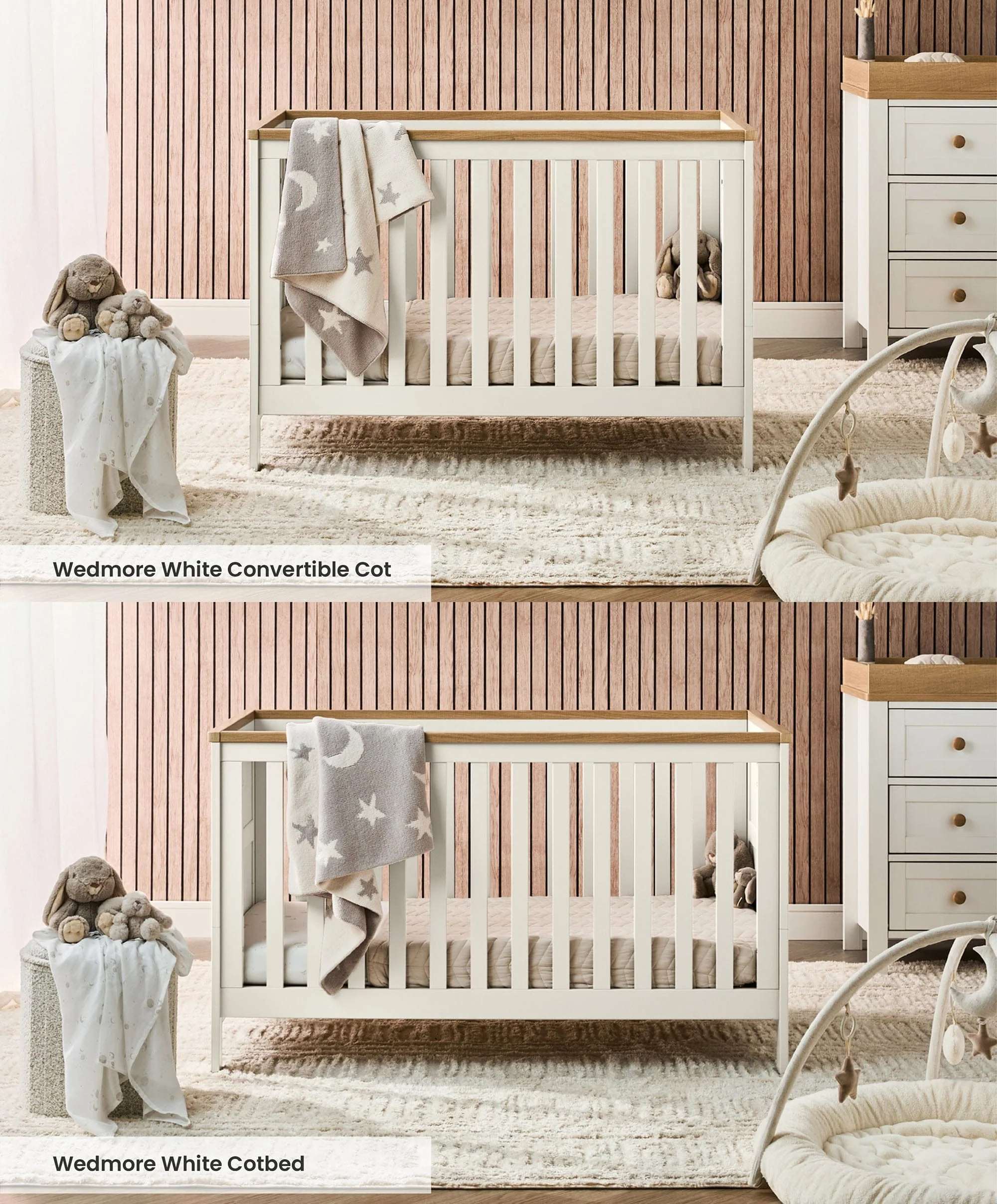 Wedmore Small Cotbed - White - Image 5
